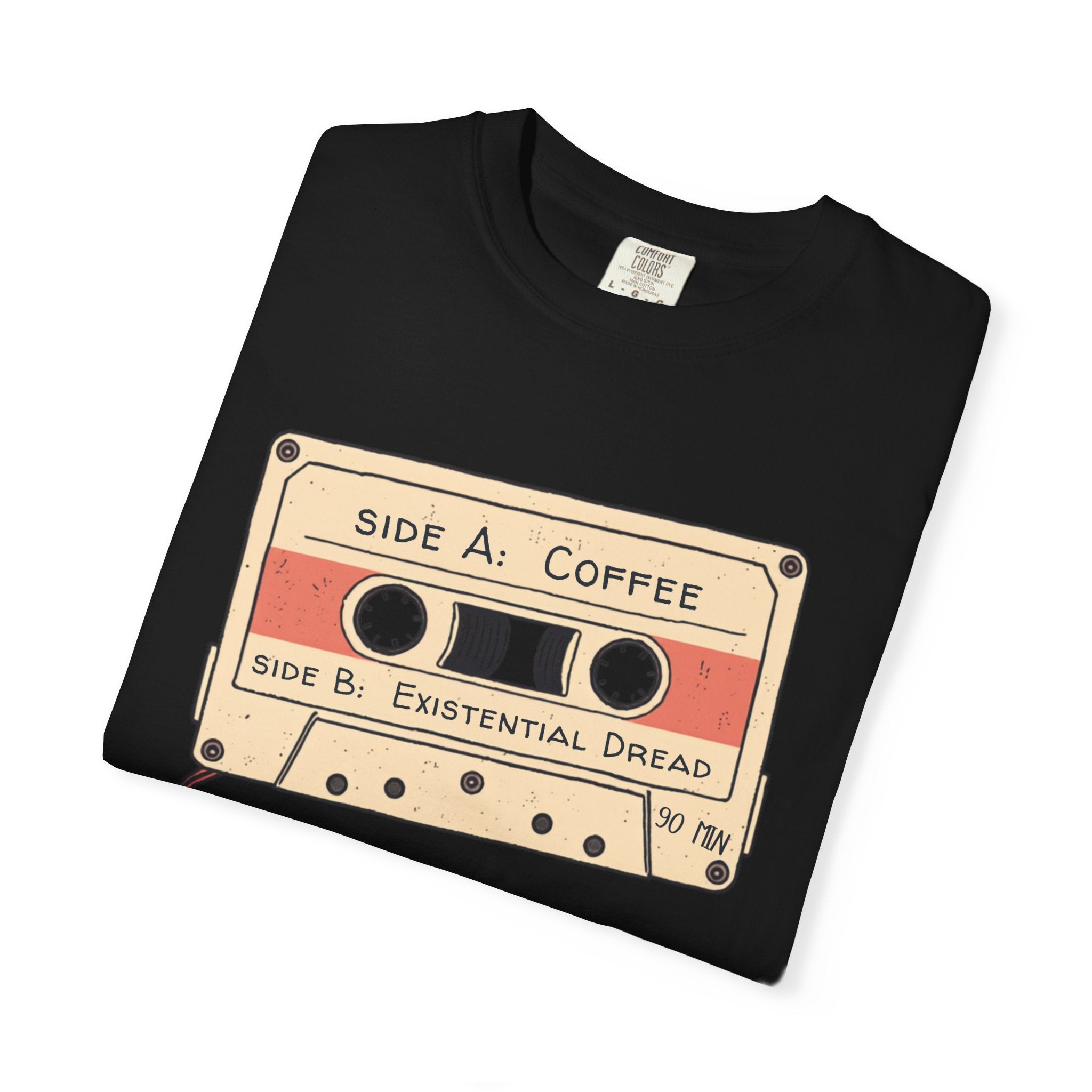 Coffee & Existential Dread cassette tee — product photo 35
