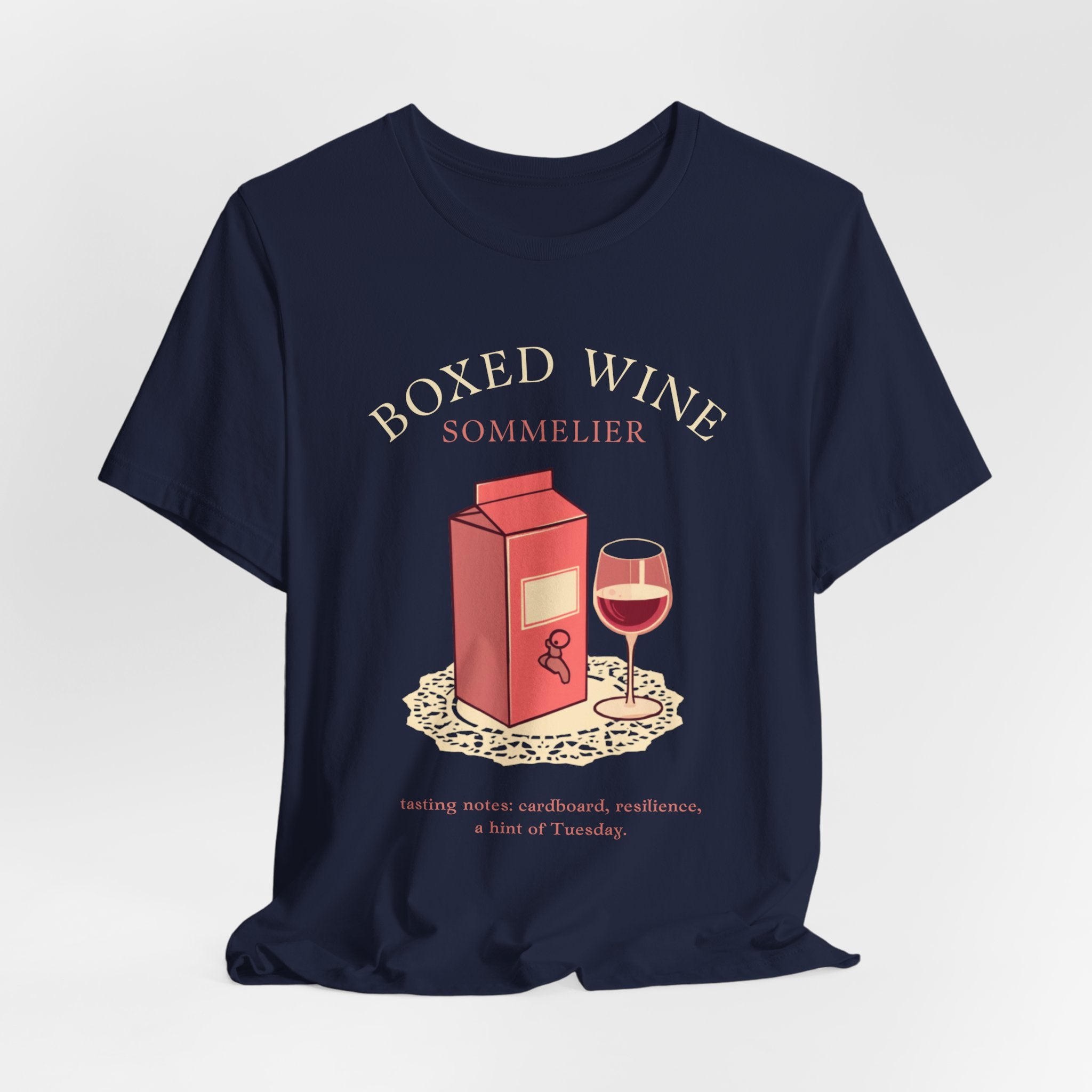 Boxed Wine Sommelier tee — product photo 35