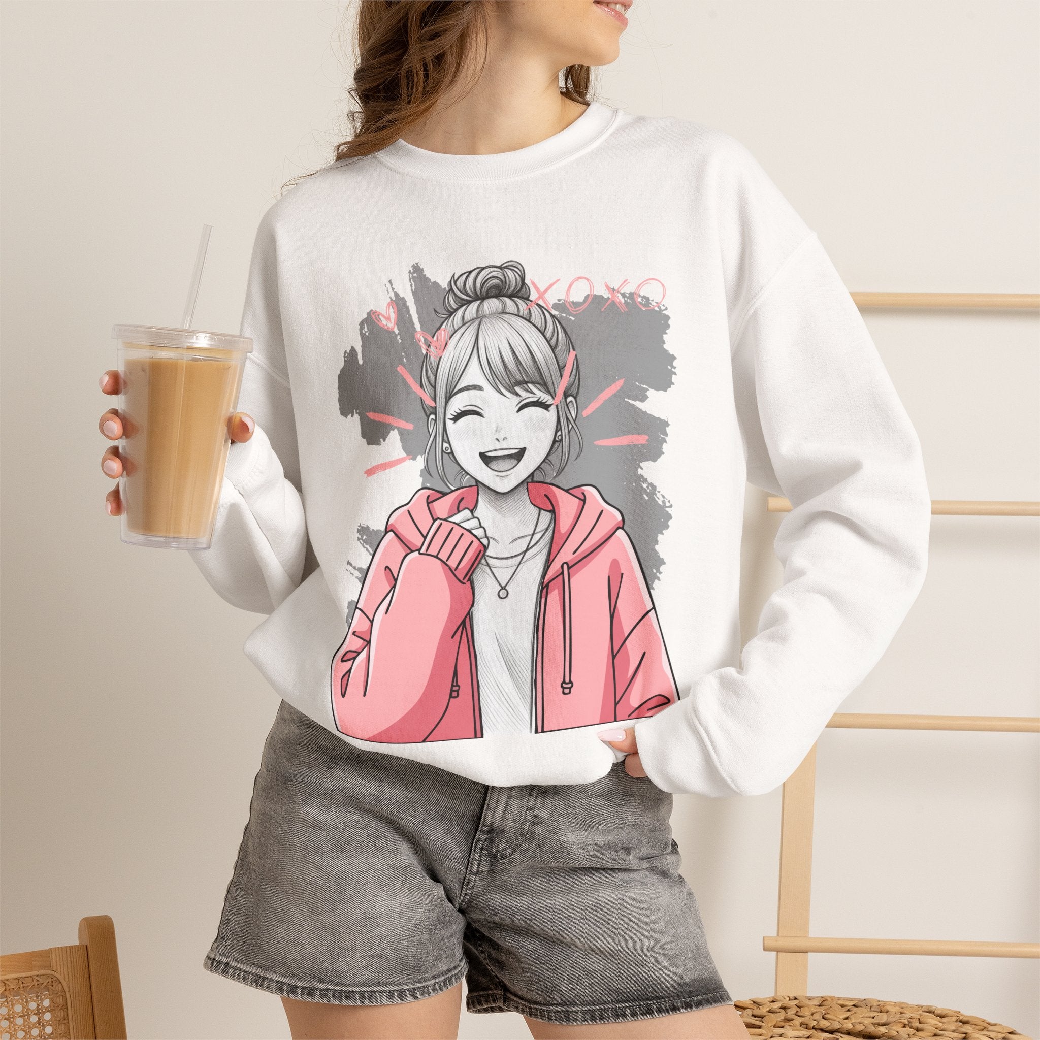Kawaii Anime Girl sweatshirt — product photo 11