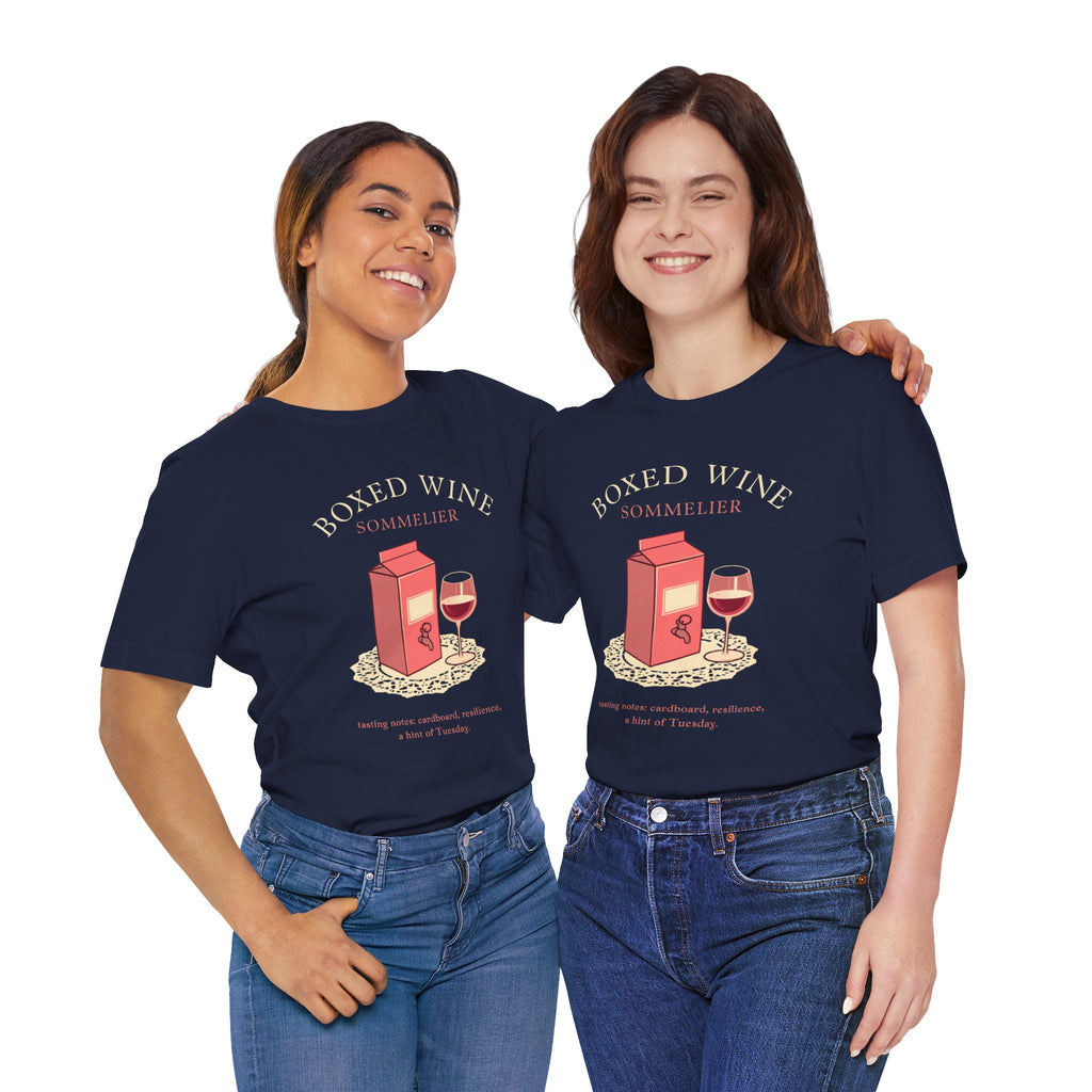 Boxed Wine Sommelier tee — product photo 37