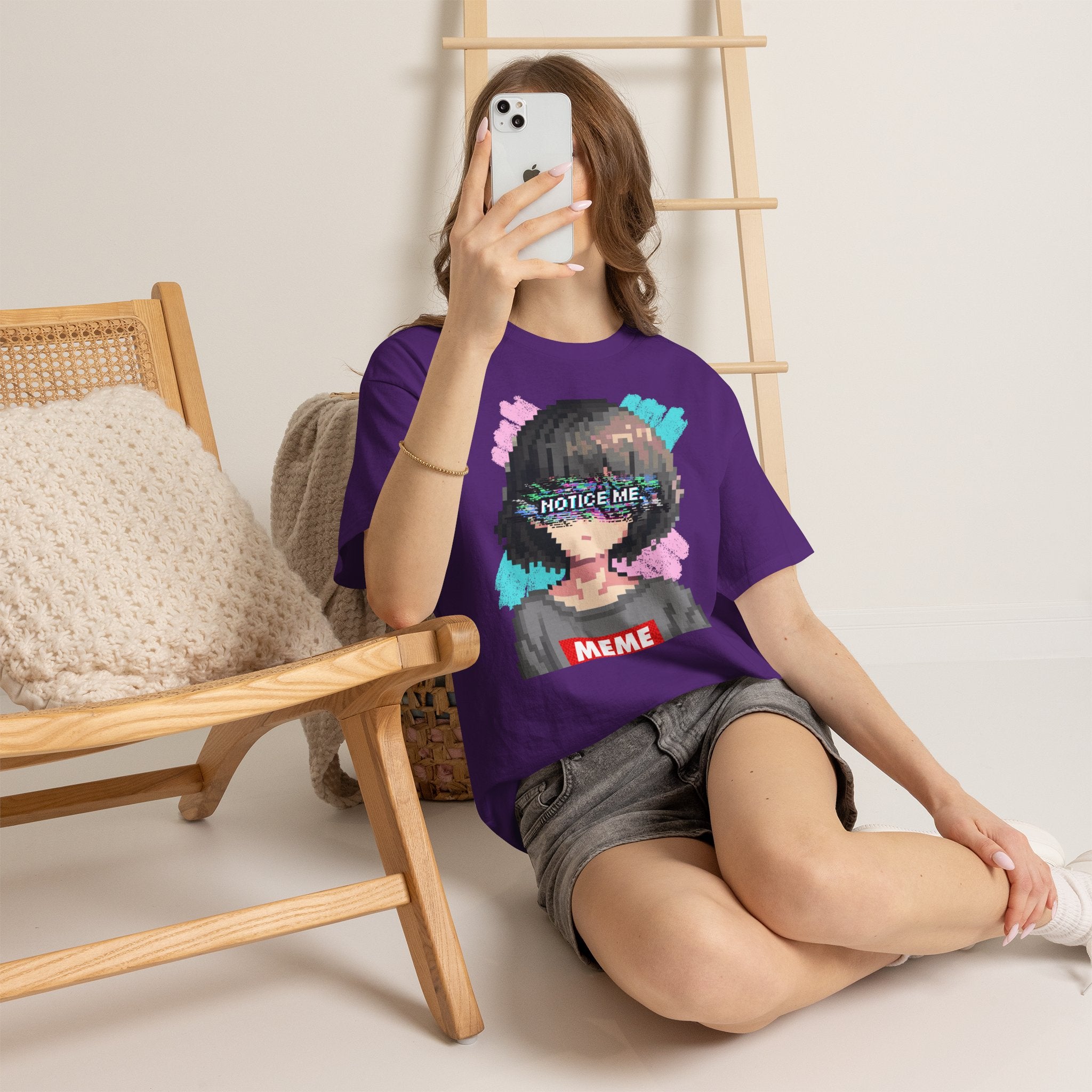 Pixel Anime Girl tee — product photo 14