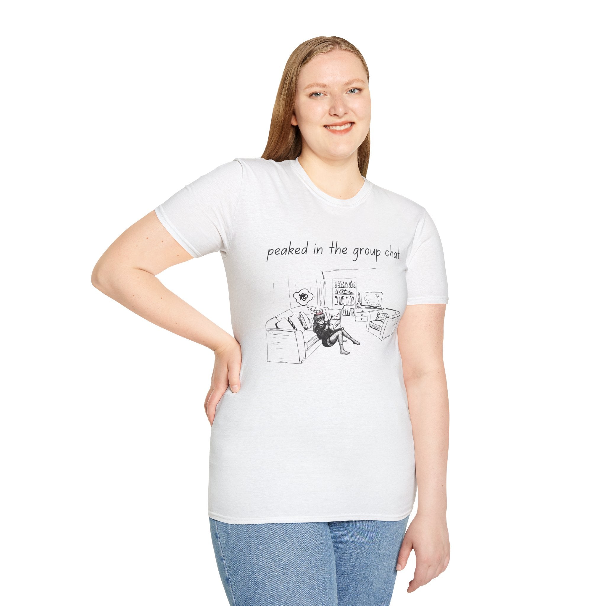 Peaked in the Group Chat tee — product photo 5