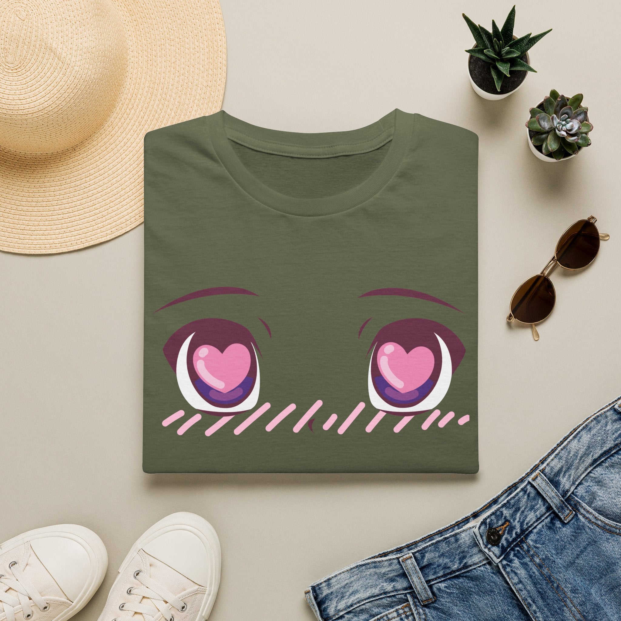 Kawaii Heart Eyes tee — product photo 6
