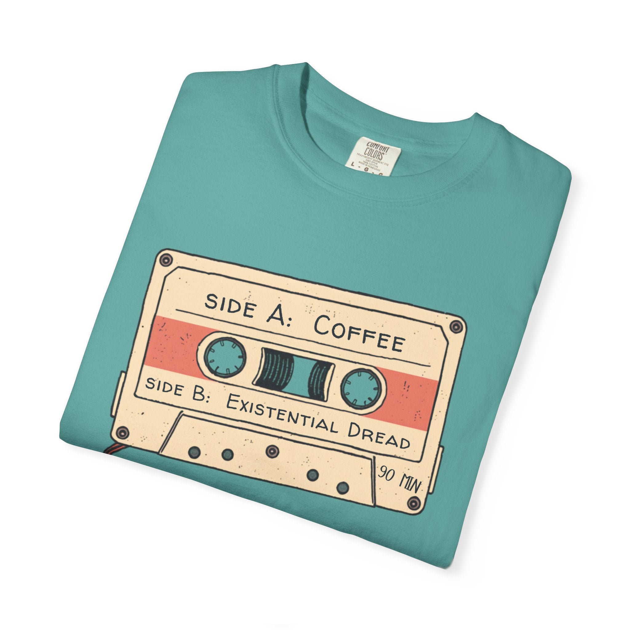 Coffee & Existential Dread cassette tee — product photo 29