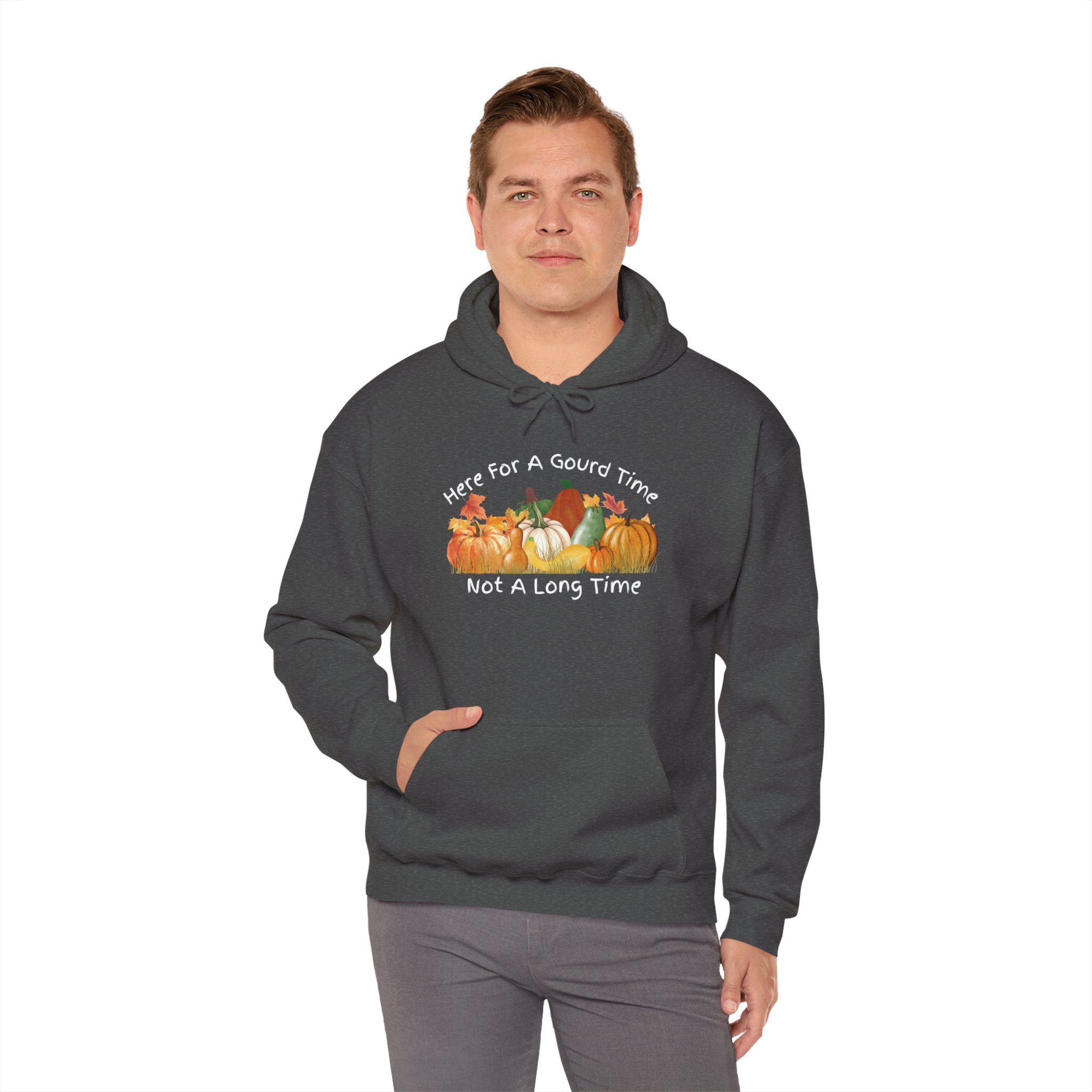 Here for a Gourd Time pumpkin hoodie — product photo 23