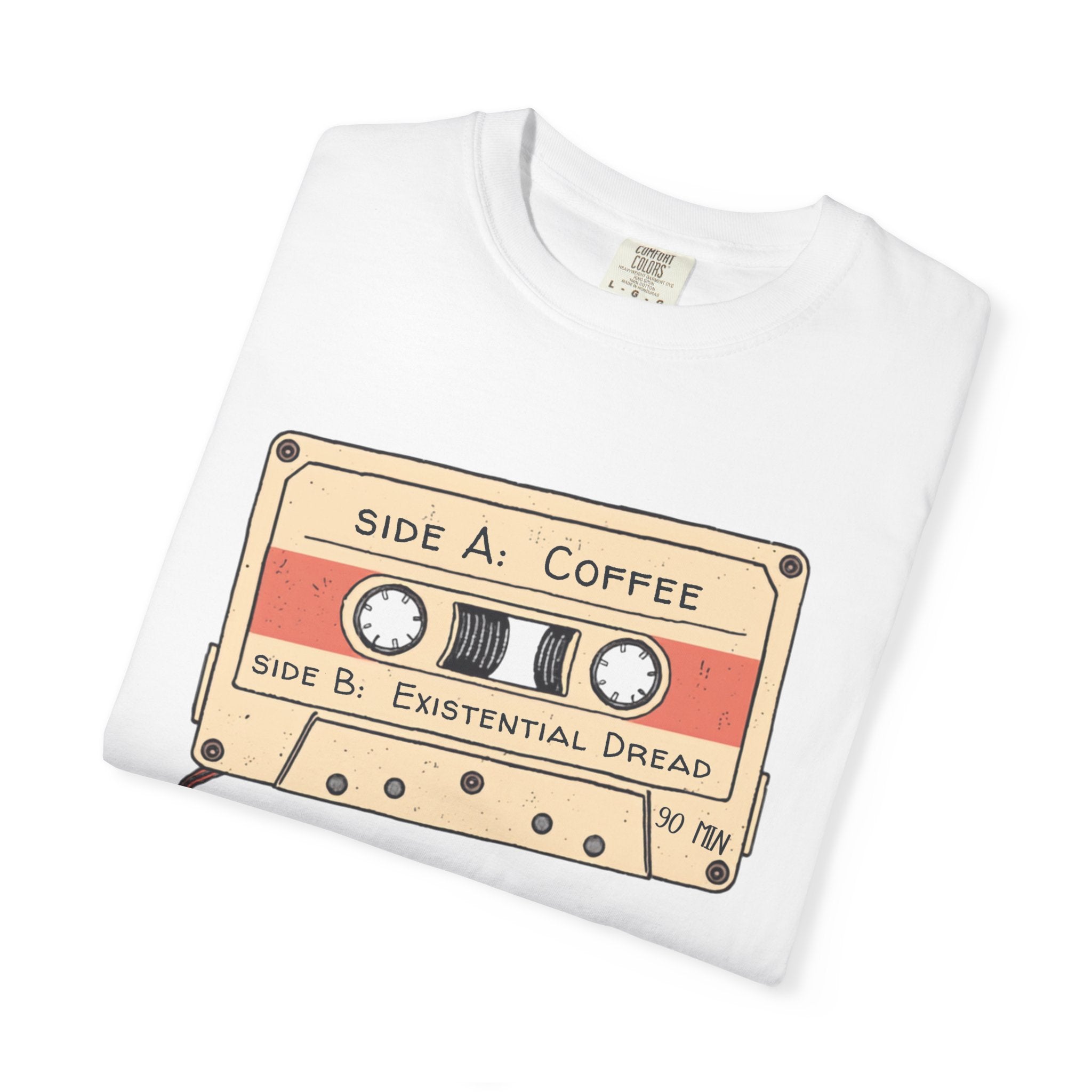 Coffee & Existential Dread cassette tee — product photo 14