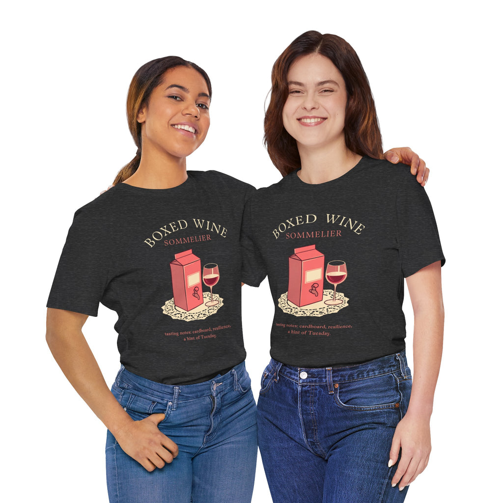 Boxed Wine Sommelier tee — product photo 32