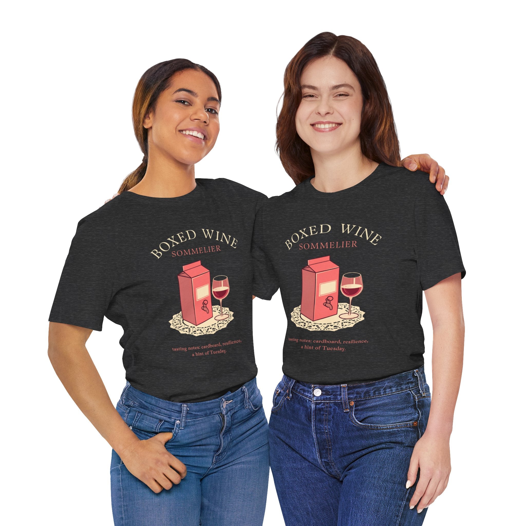 Boxed Wine Sommelier tee — product photo 32