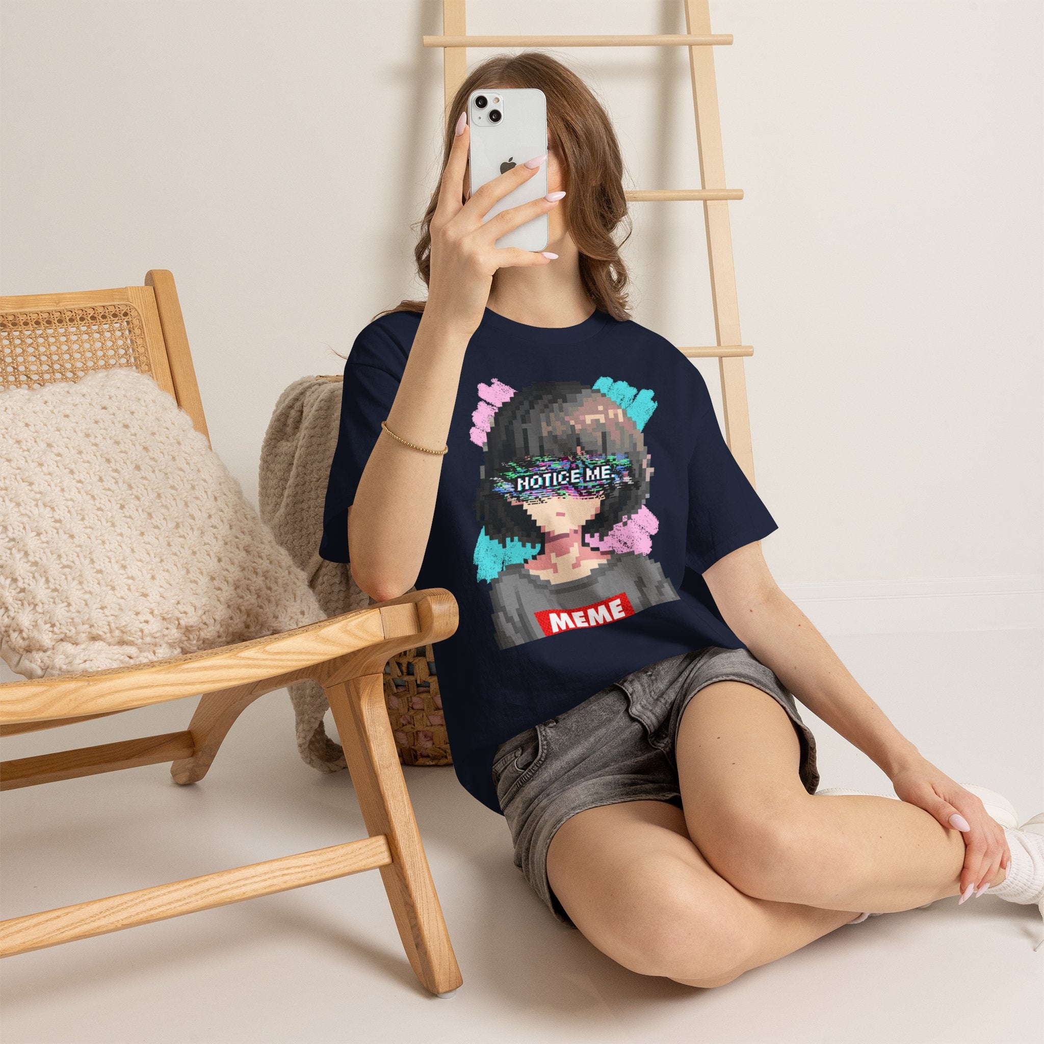 Pixel Anime Girl tee — product photo 13