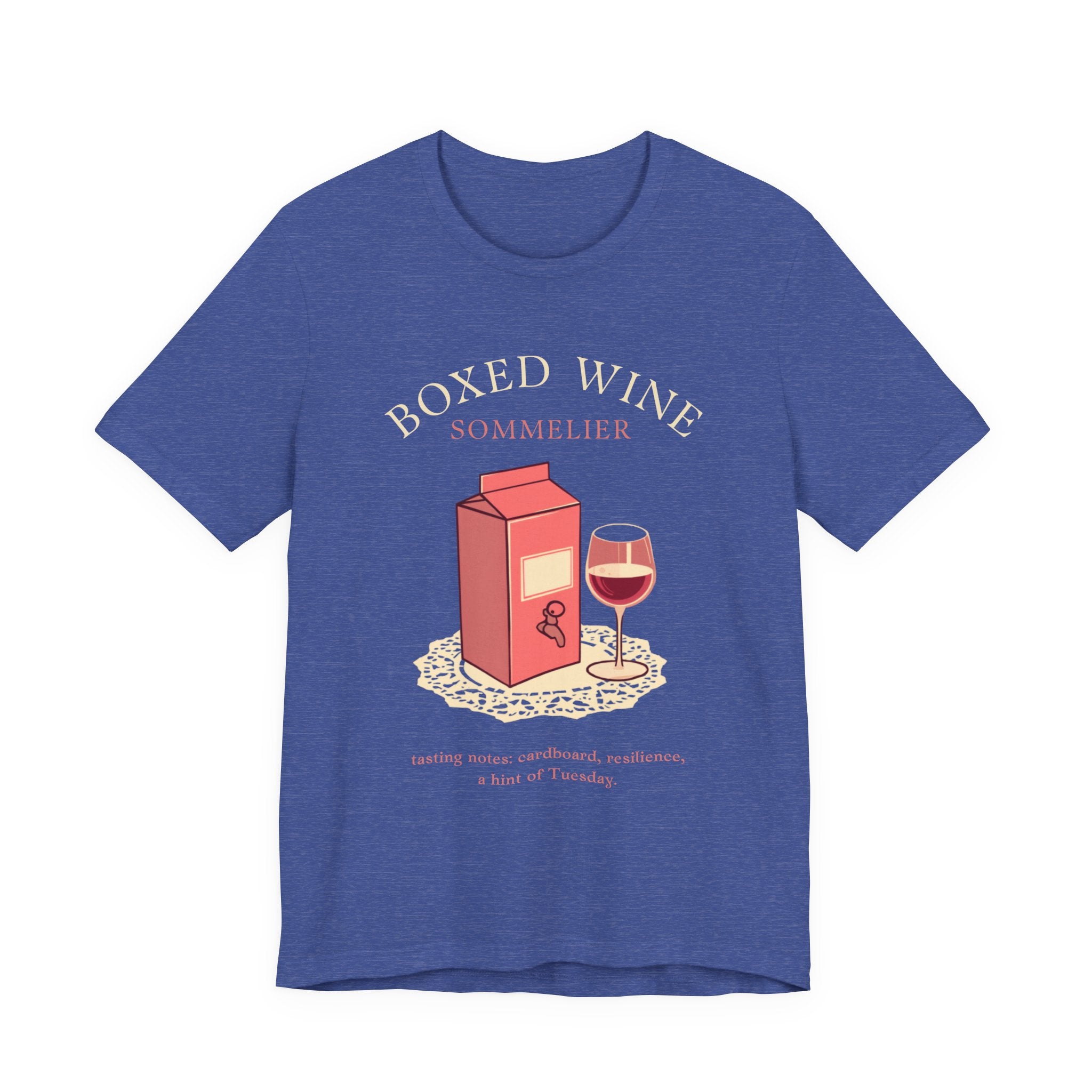Boxed Wine Sommelier tee — product photo 4