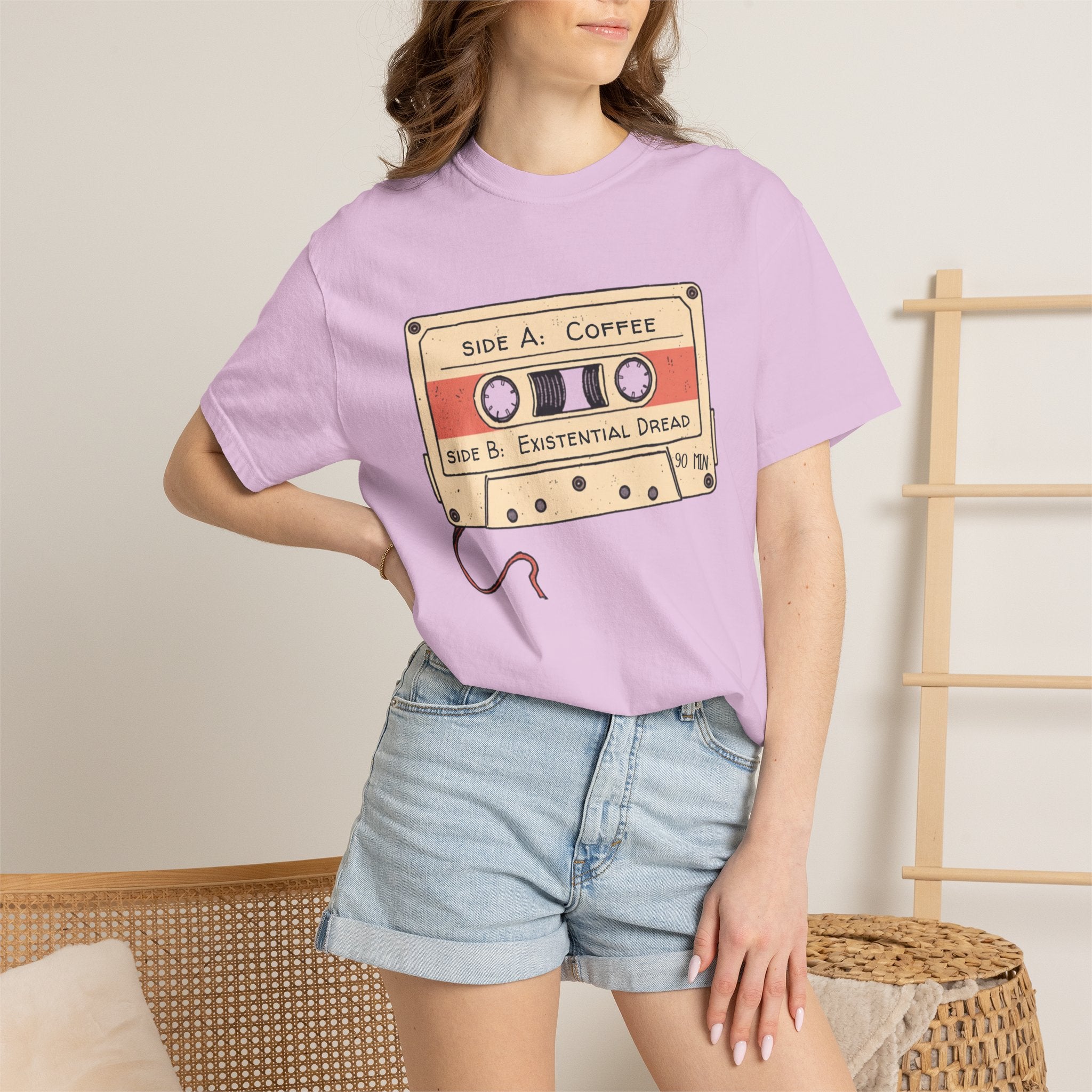 Coffee & Existential Dread cassette tee — product photo 42