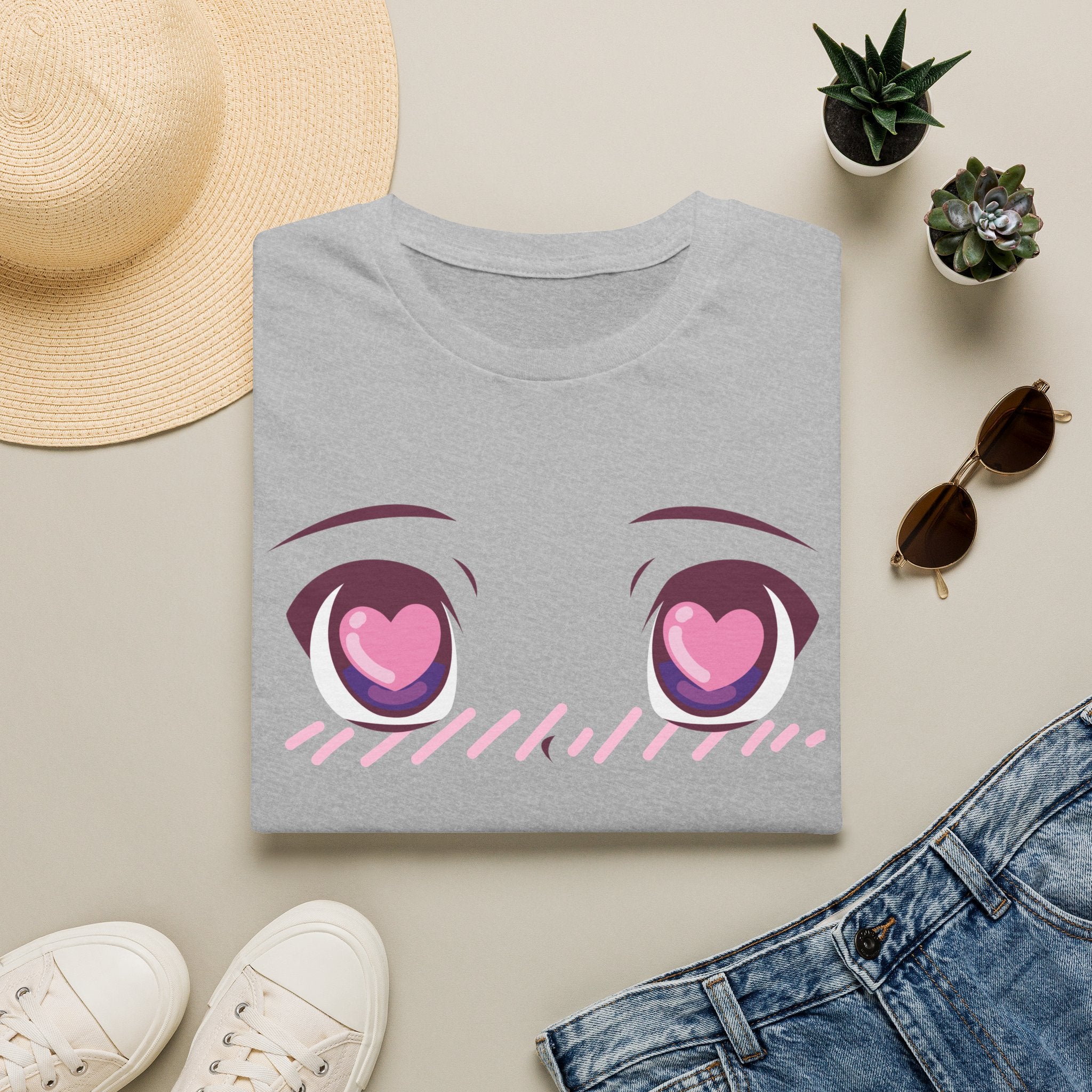 Kawaii Heart Eyes tee — product photo 3