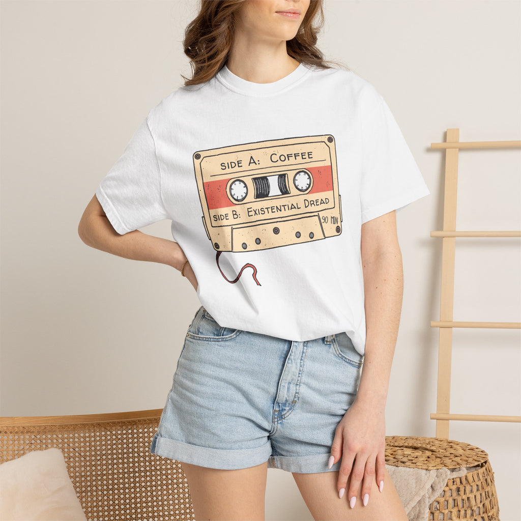 Coffee & Existential Dread cassette tee — product photo 15