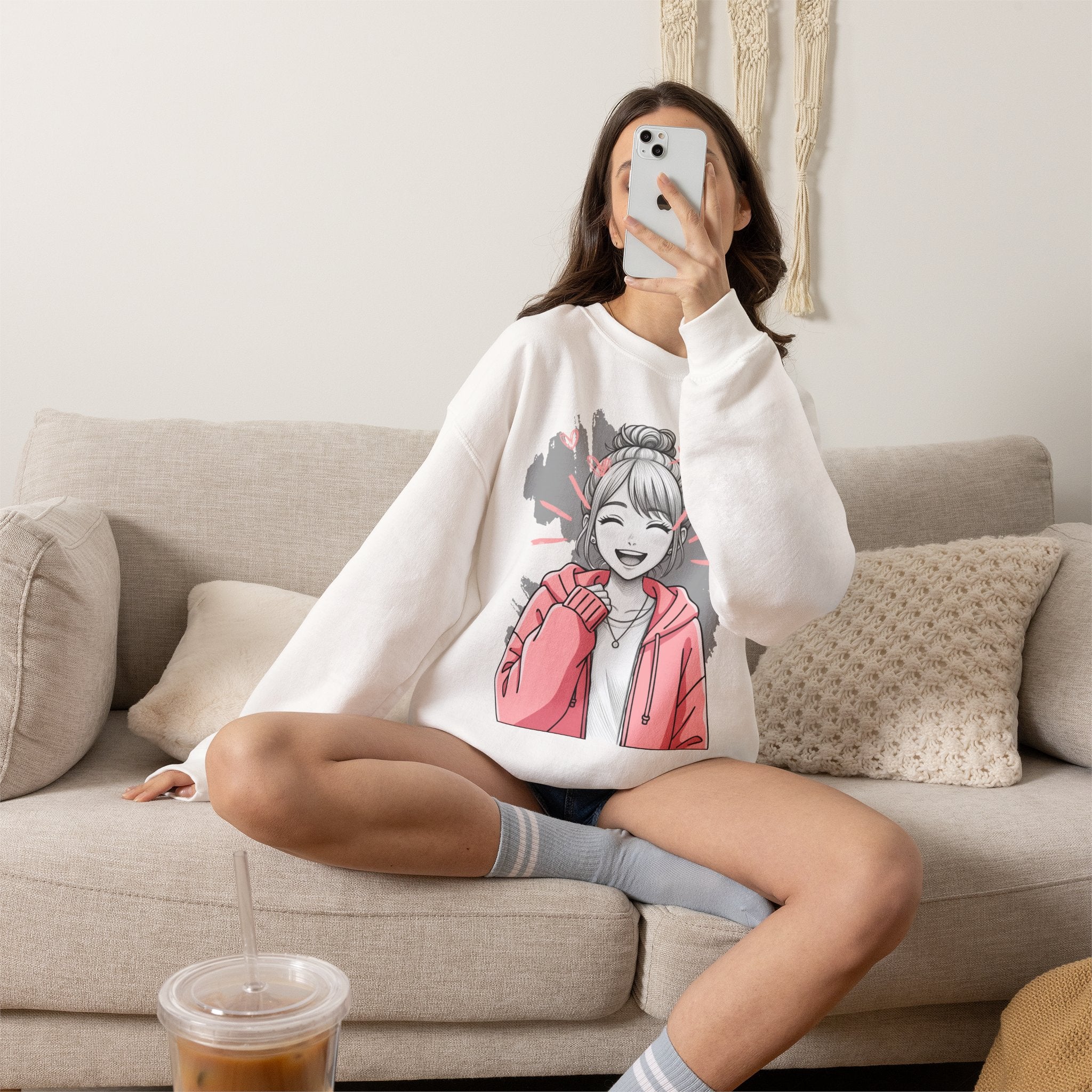 Kawaii Anime Girl sweatshirt — product photo 12