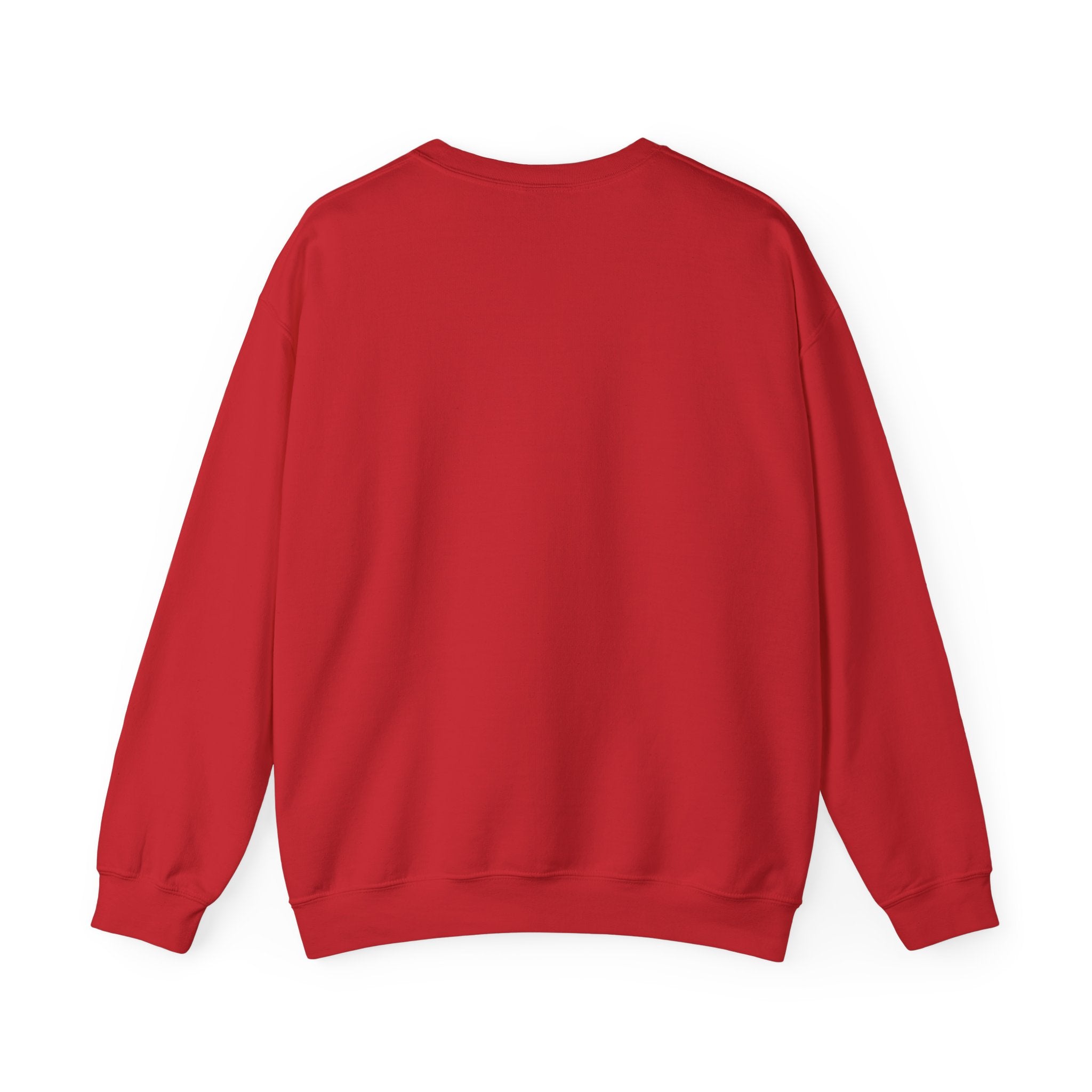 Festive Within Reason Christmas crewneck by HKitty Enterprises, a deadpan holiday design of a taped-up tree with gifts that are actually bills and a jury duty summons from Santa