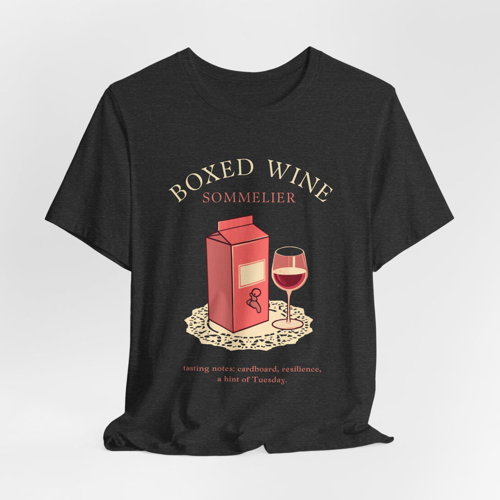 Boxed Wine Sommelier tee — product photo 30