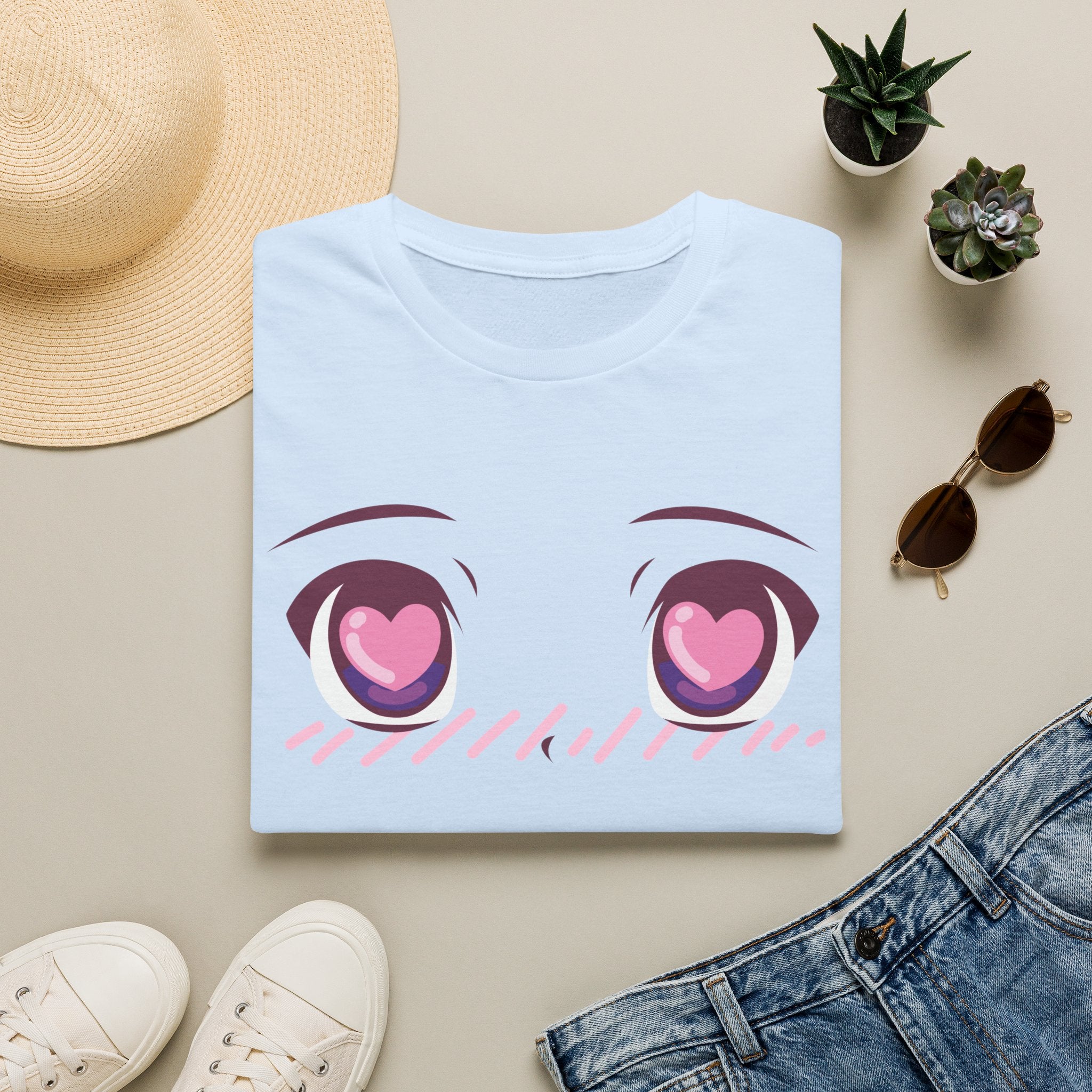 Kawaii Heart Eyes tee — product photo 8