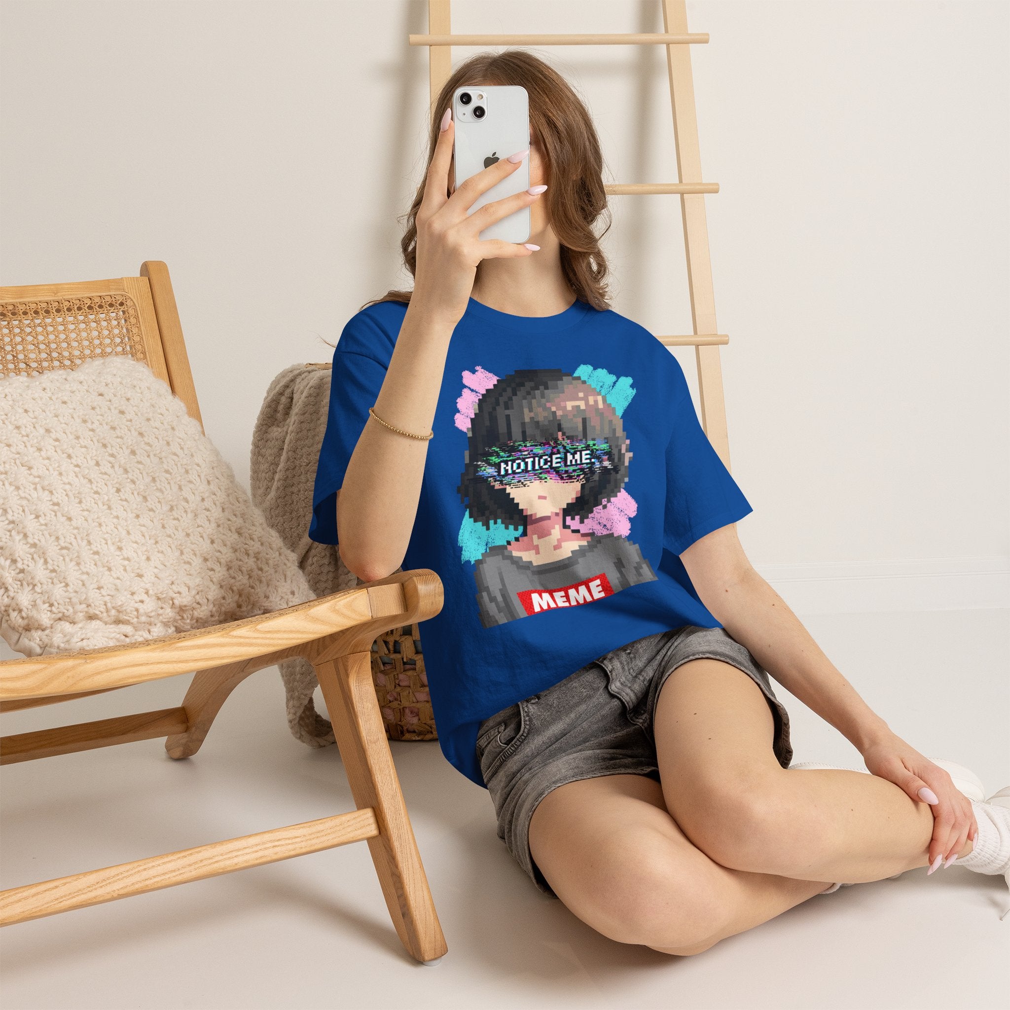 Pixel Anime Girl tee — product photo 12