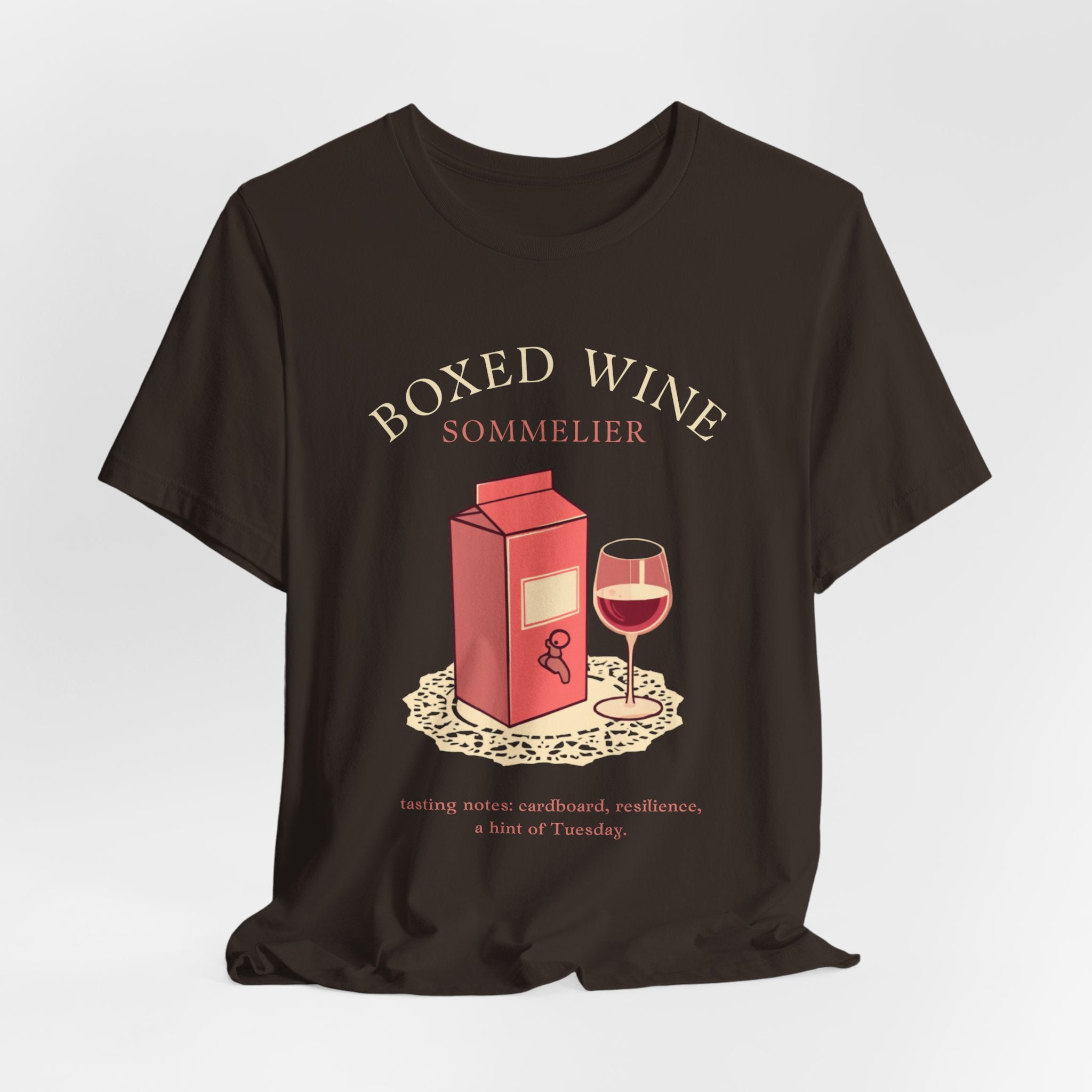 Boxed Wine Sommelier tee — product photo 12