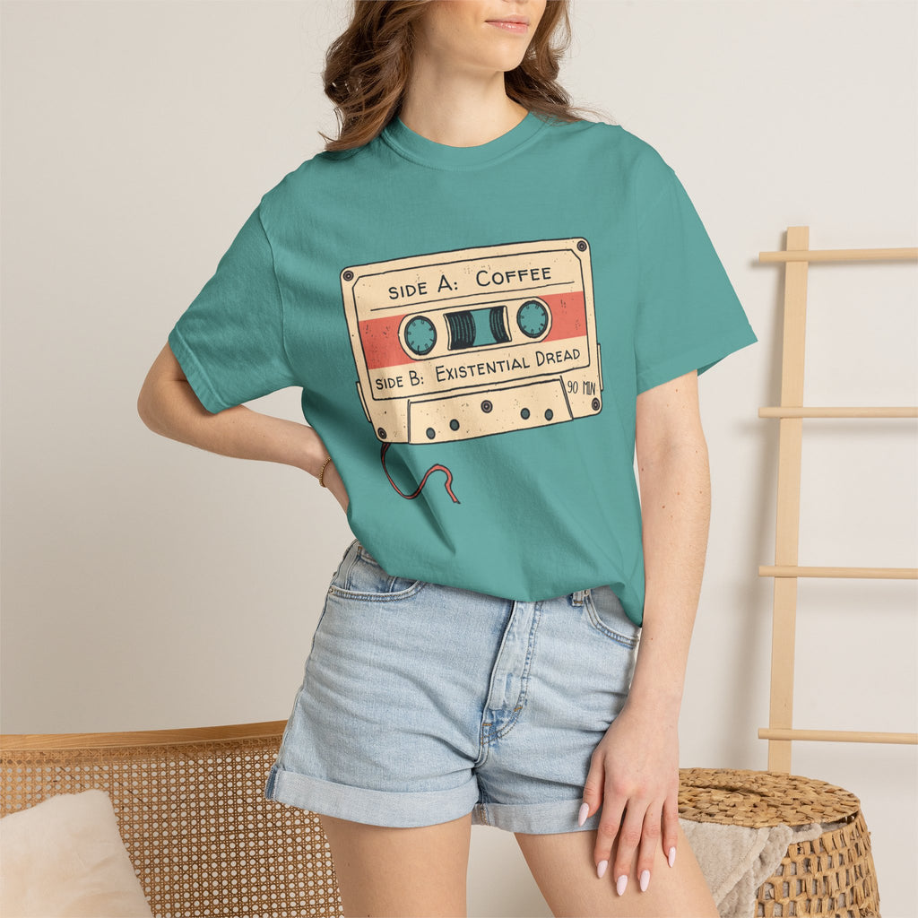 Coffee & Existential Dread cassette tee — product photo 30