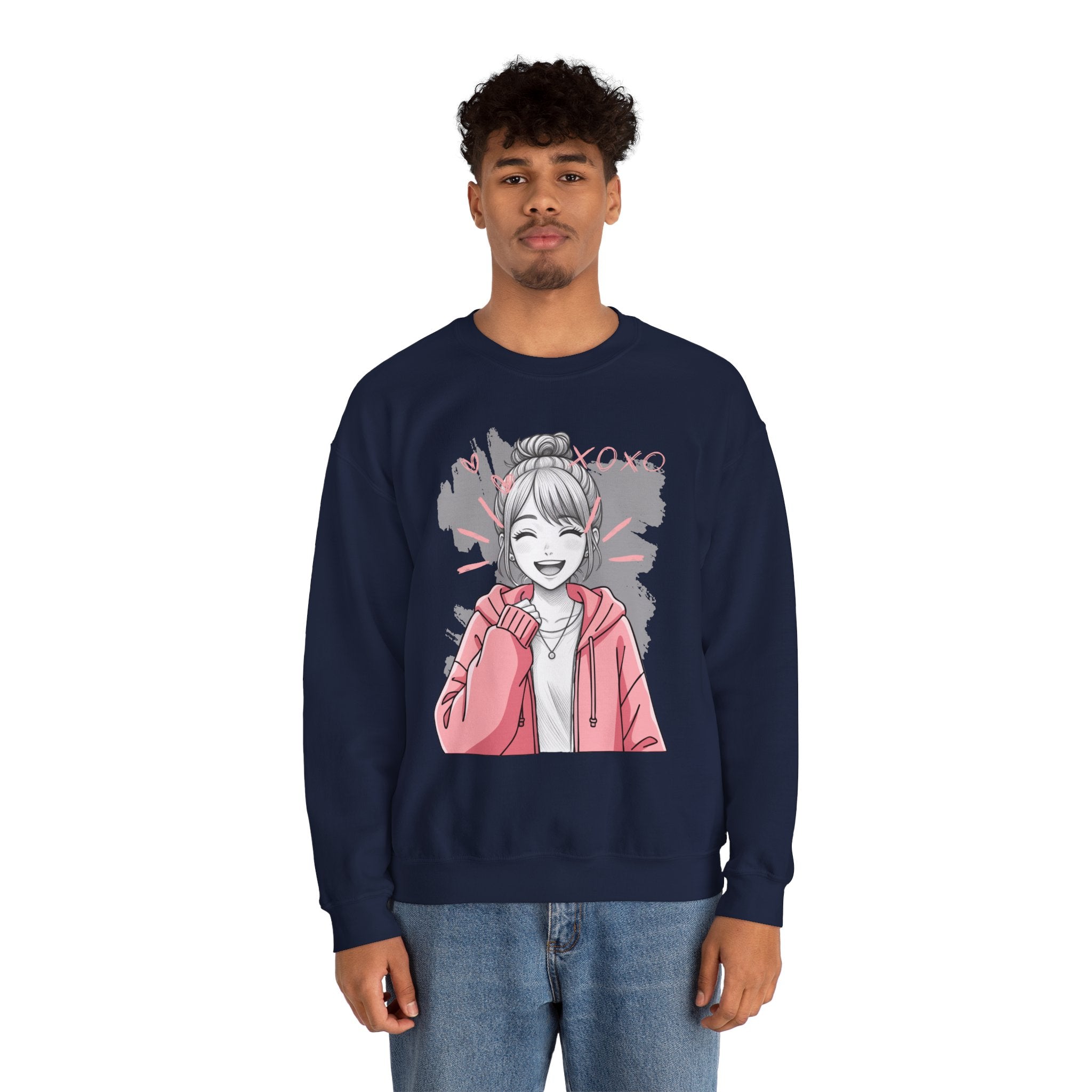 Kawaii Anime Girl sweatshirt — size and fit guide