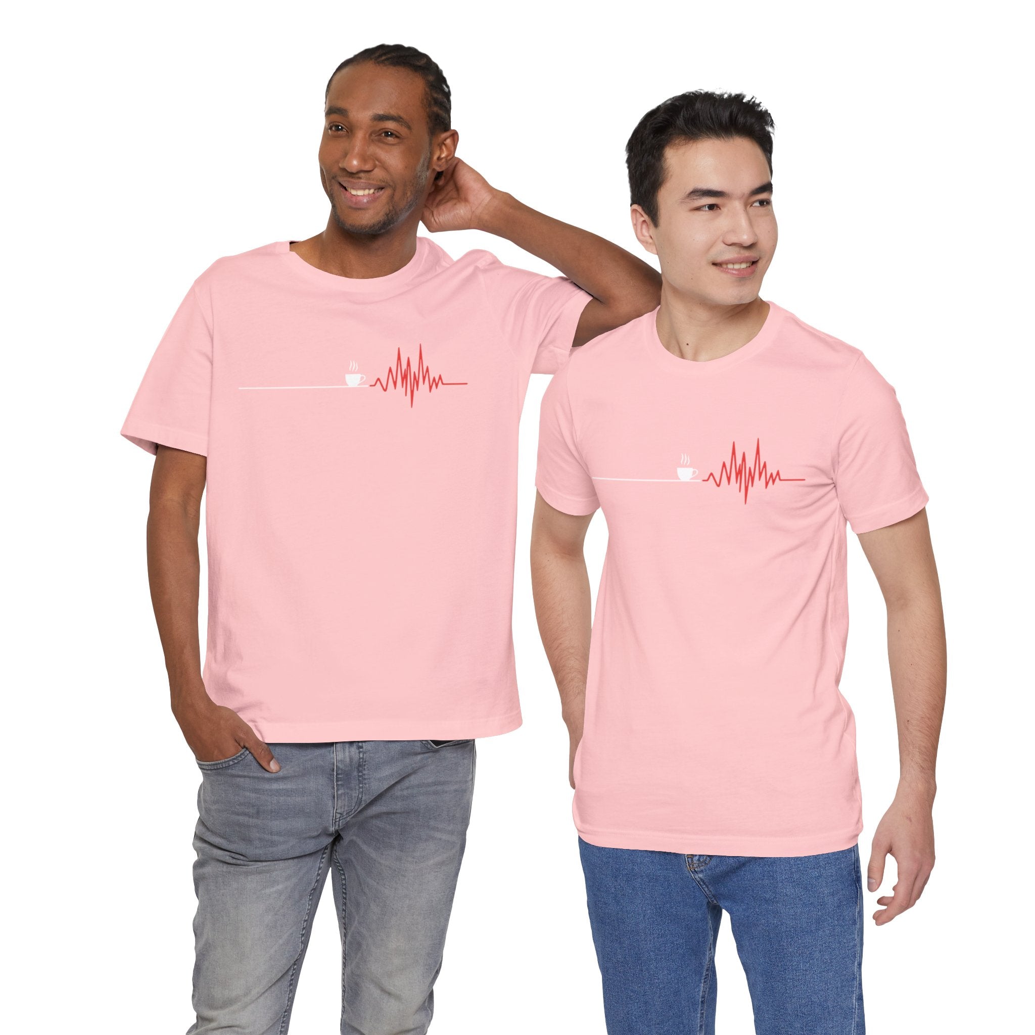 Coffee Heartbeat — EKG Caffeine Humor Tee