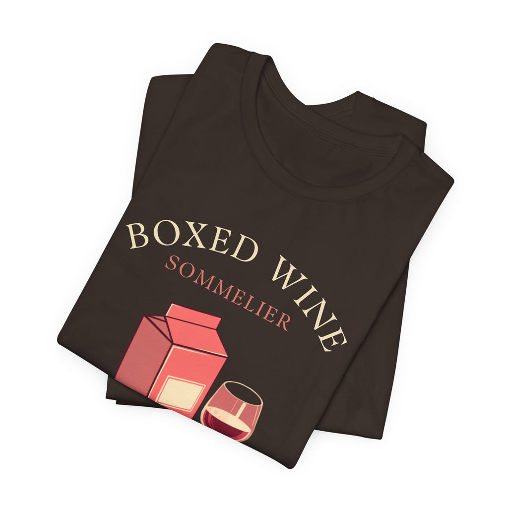 Boxed Wine Sommelier tee — product photo 11