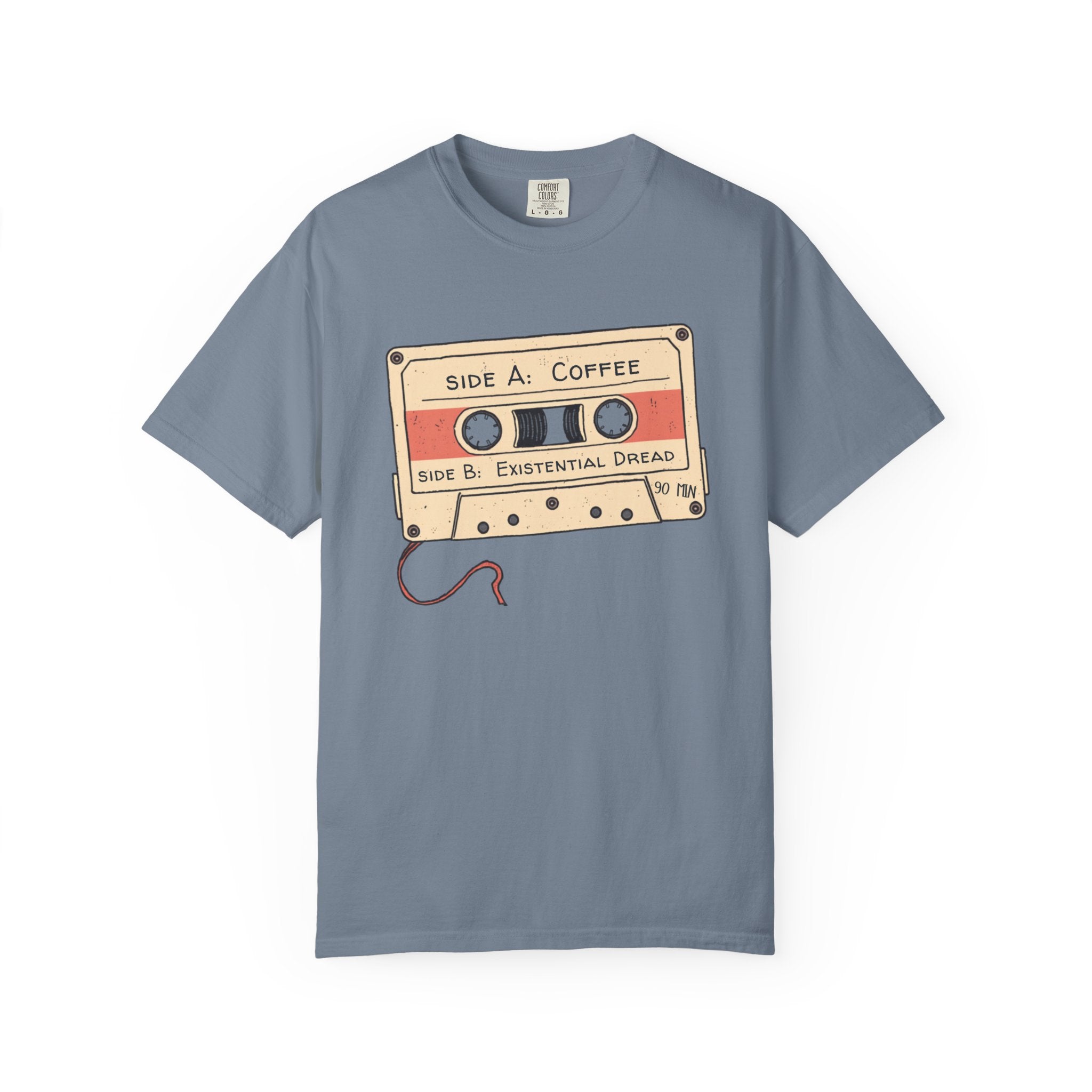 Coffee & Existential Dread cassette tee — product photo 7