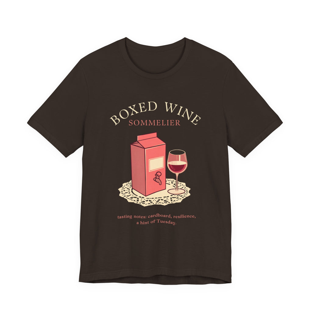 Boxed Wine Sommelier tee — product photo 9