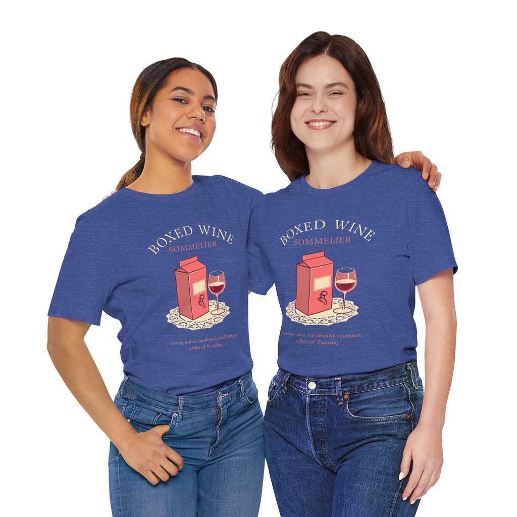 Boxed Wine Sommelier tee — product photo 27