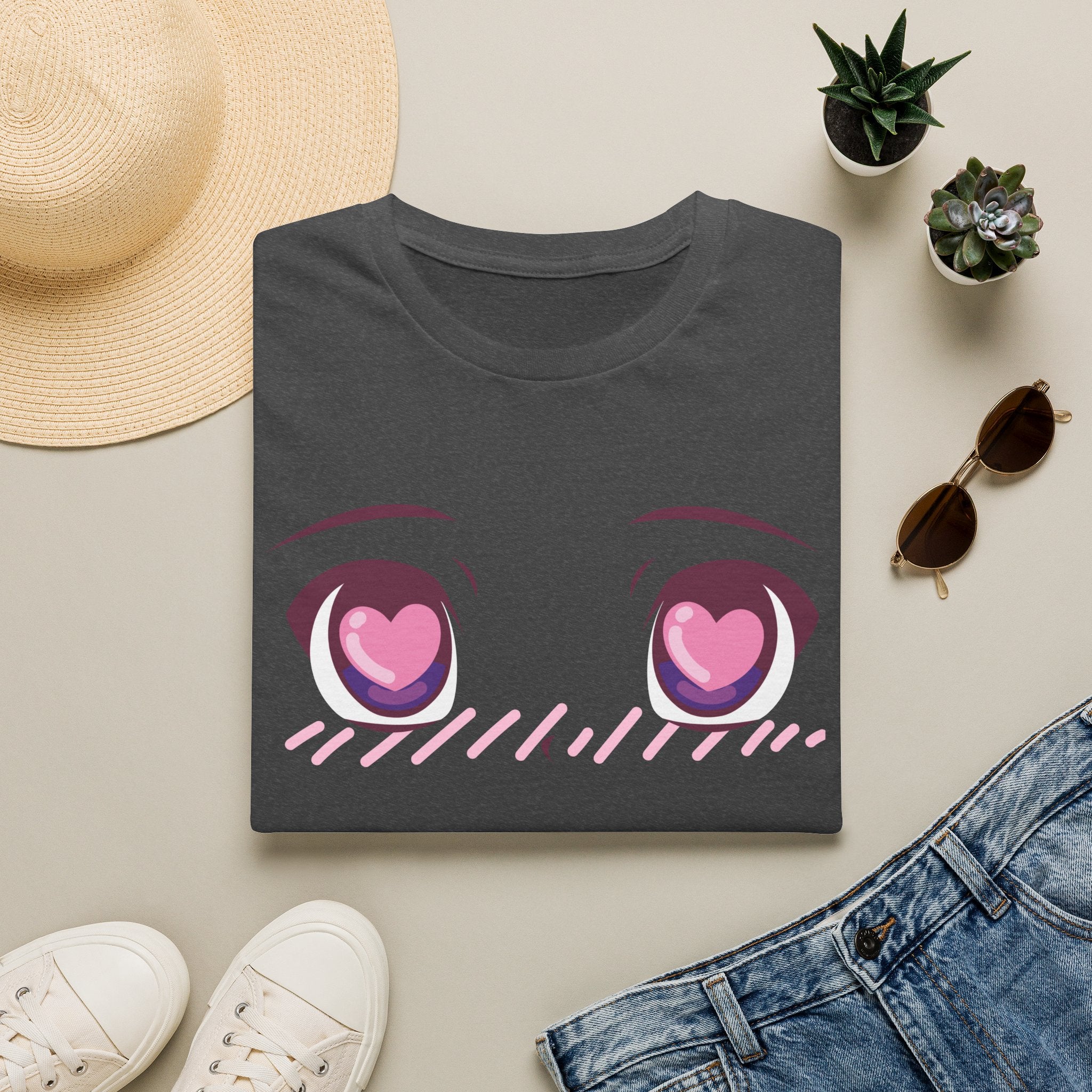 Kawaii Heart Eyes tee — product photo 7