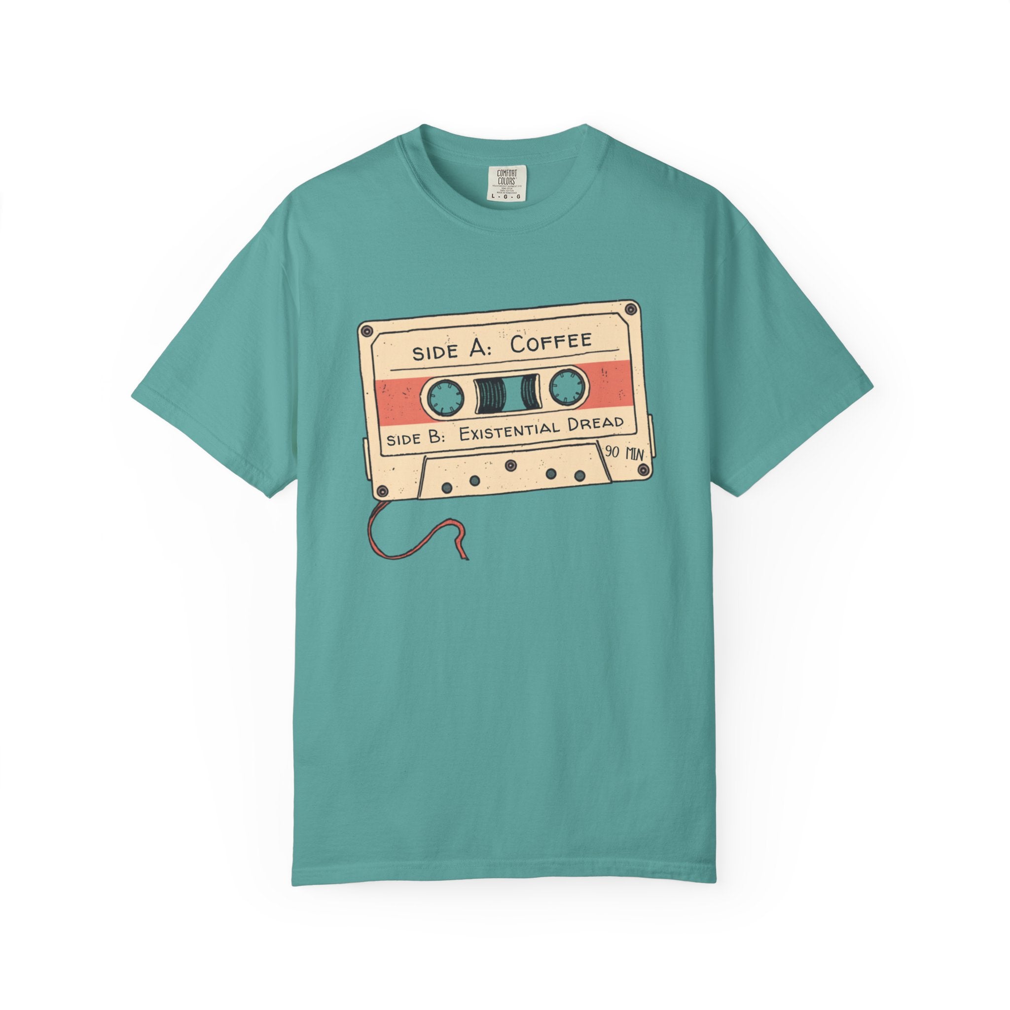 Coffee & Existential Dread cassette tee — product photo 6
