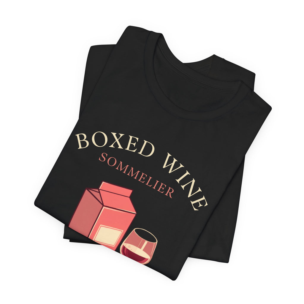Boxed Wine Sommelier tee — product photo 14