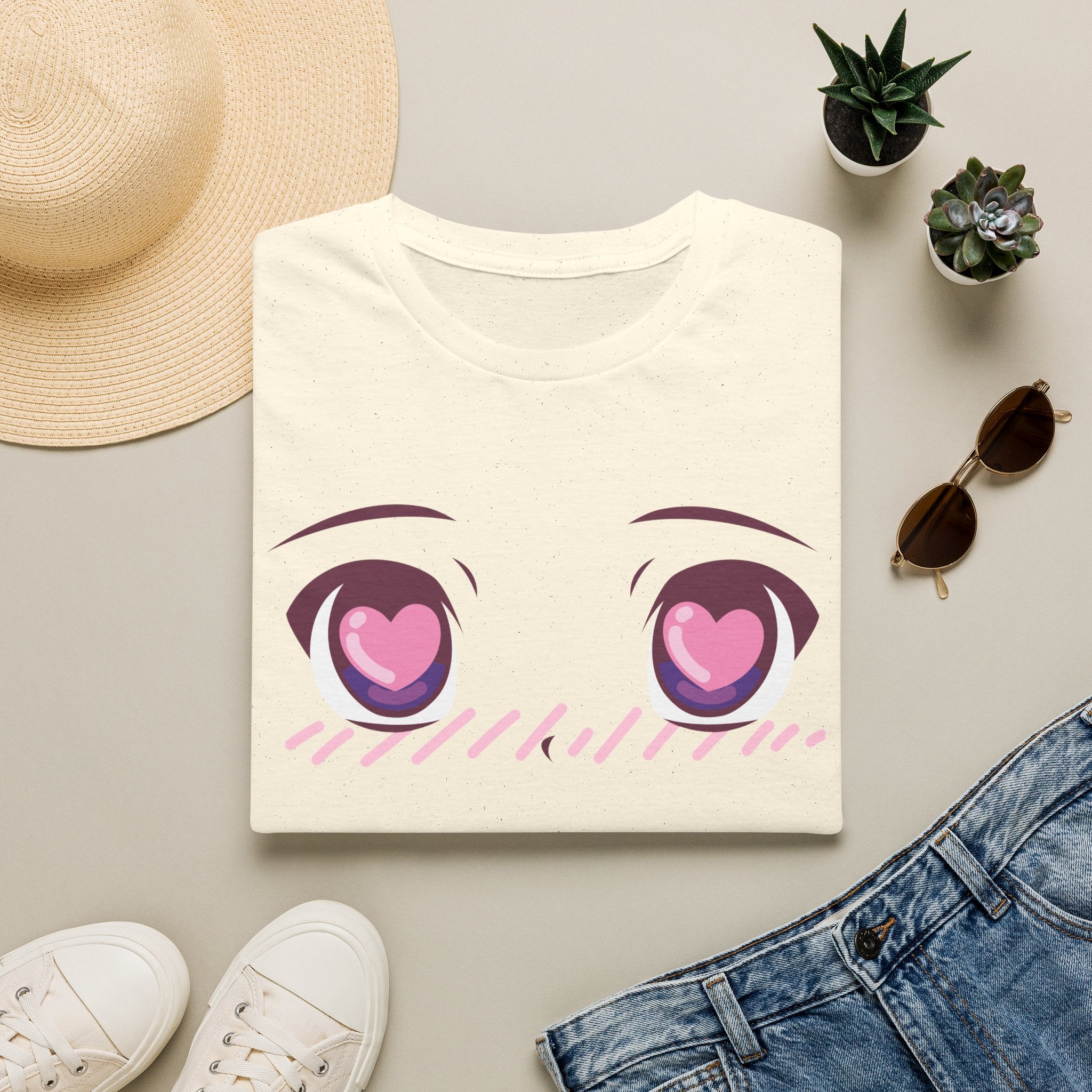 Kawaii Heart Eyes tee — product photo 5