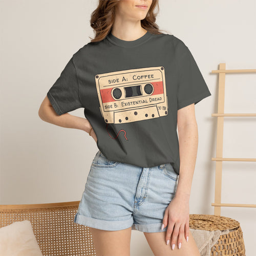 Coffee & Existential Dread cassette tee — product photo 18