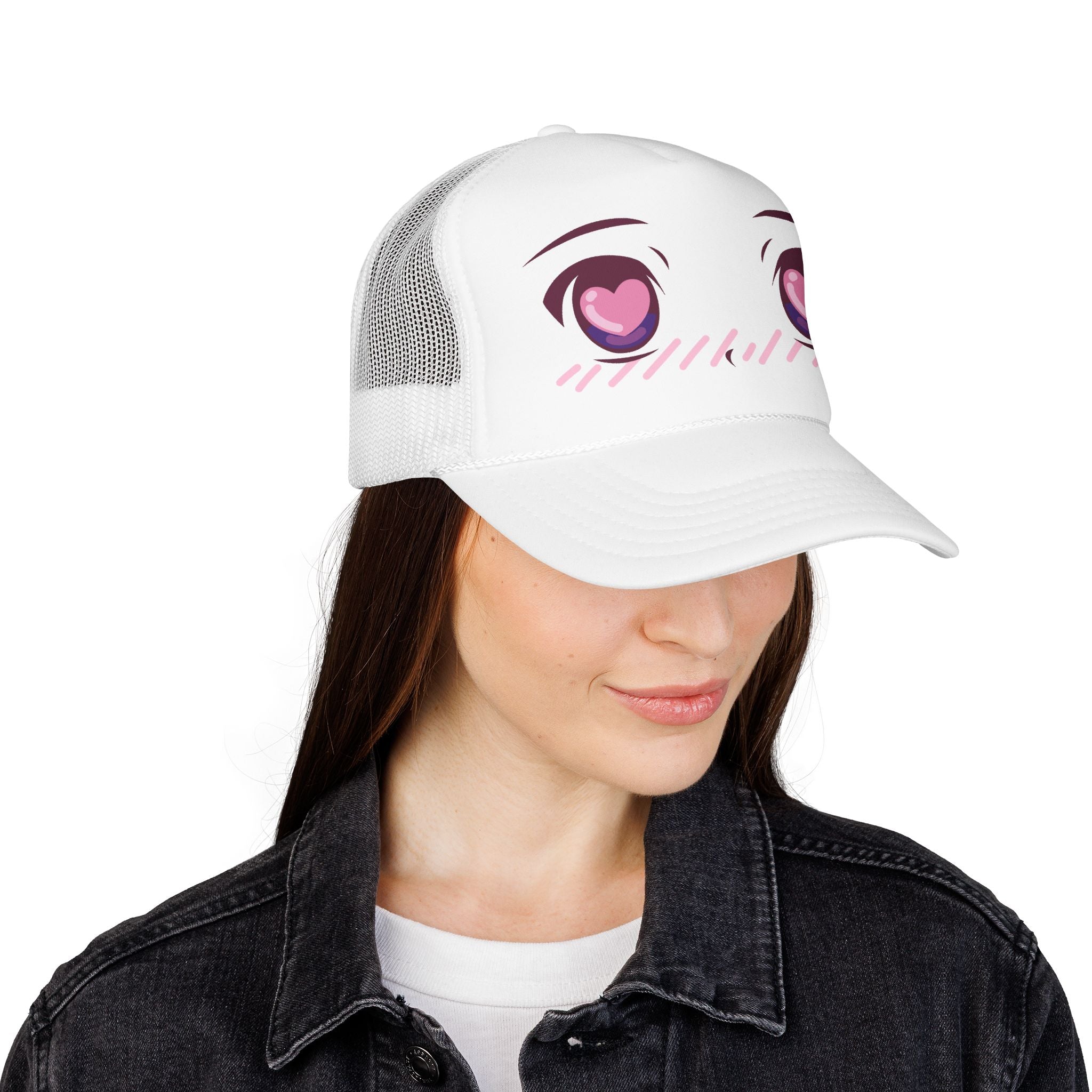 Heart Eyes trucker hat — size chart