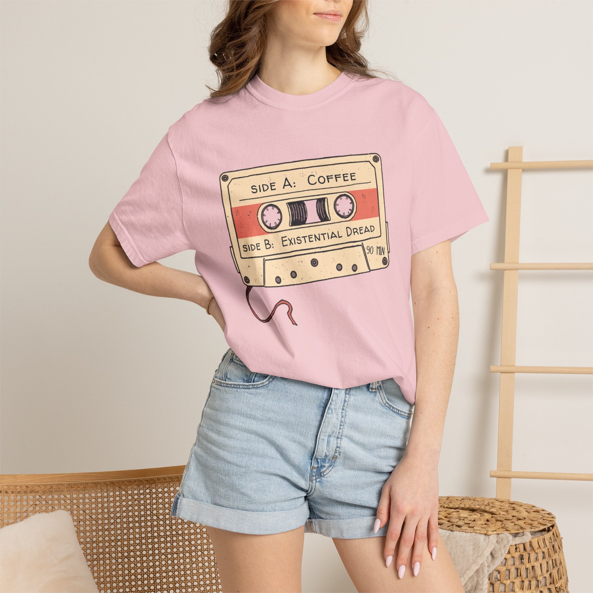 Coffee & Existential Dread cassette tee — product photo 45