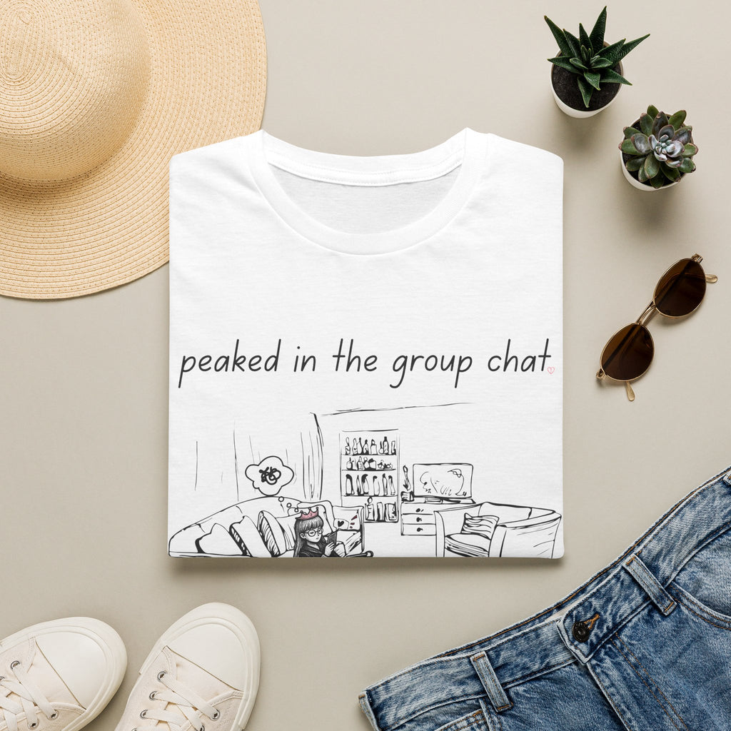 Peaked in the Group Chat tee — product photo 2