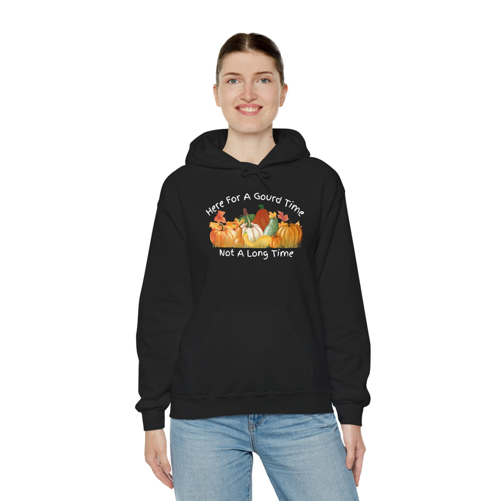 Here for a Gourd Time pumpkin hoodie — product photo 9