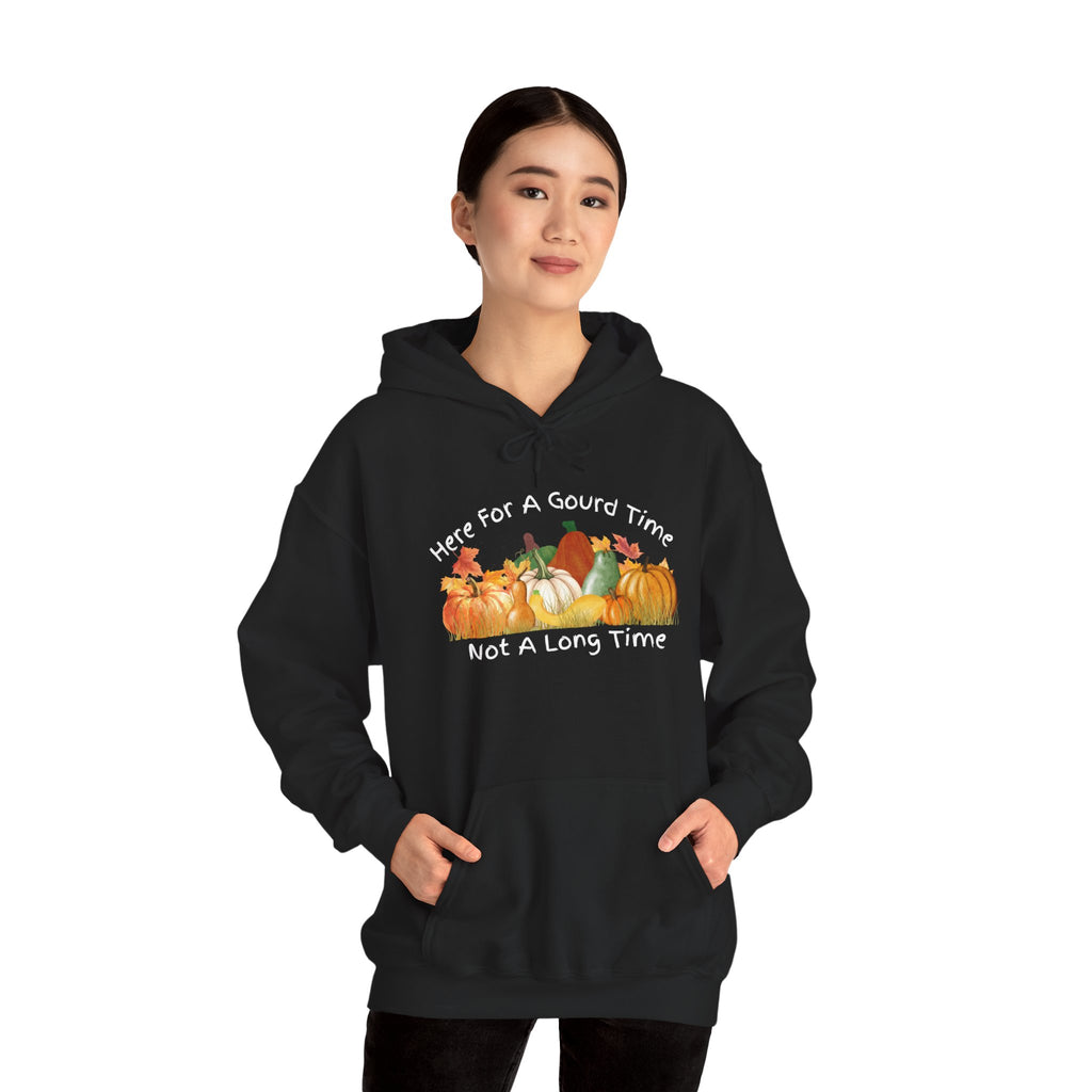 Here for a Gourd Time pumpkin hoodie — product photo 7