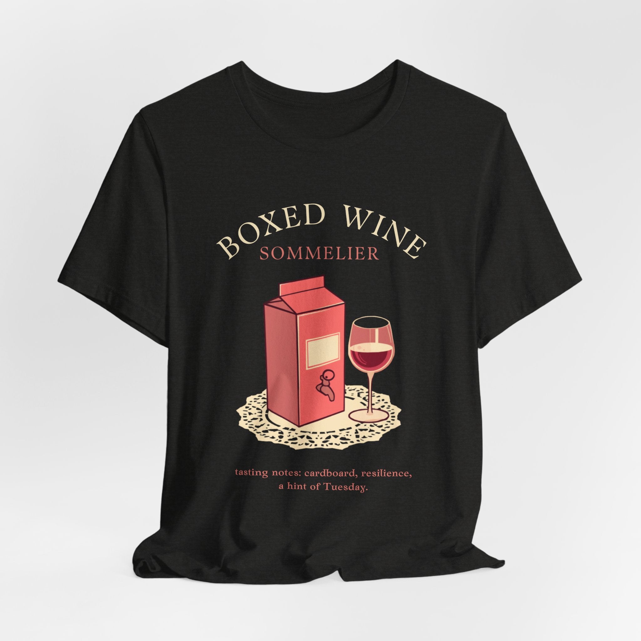 Boxed Wine Sommelier tee — product photo 20