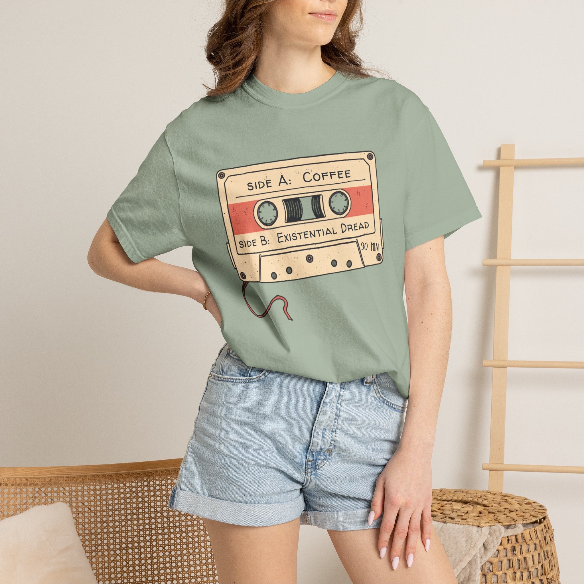 Coffee & Existential Dread cassette tee — product photo 24