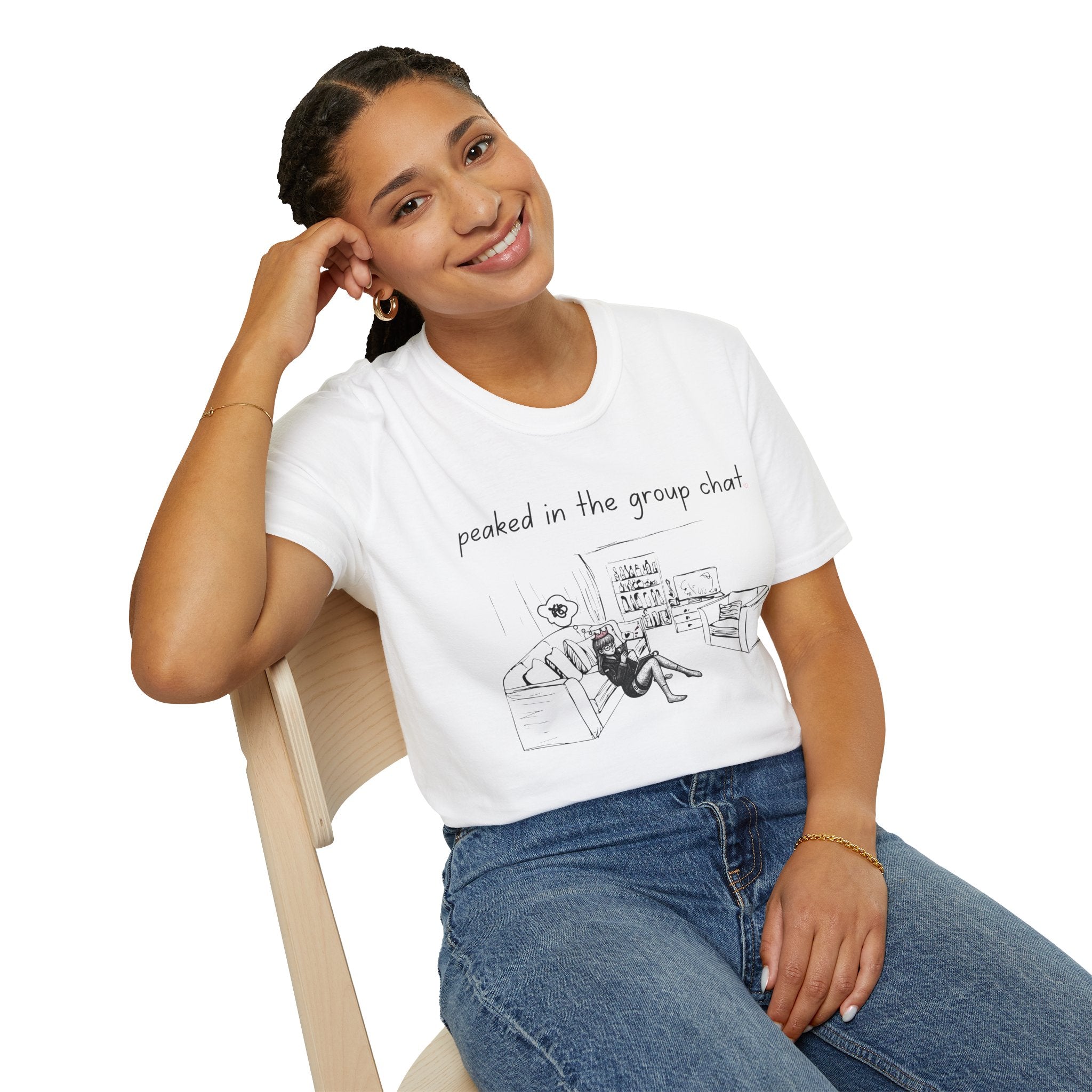 Peaked in the Group Chat tee — product photo 10