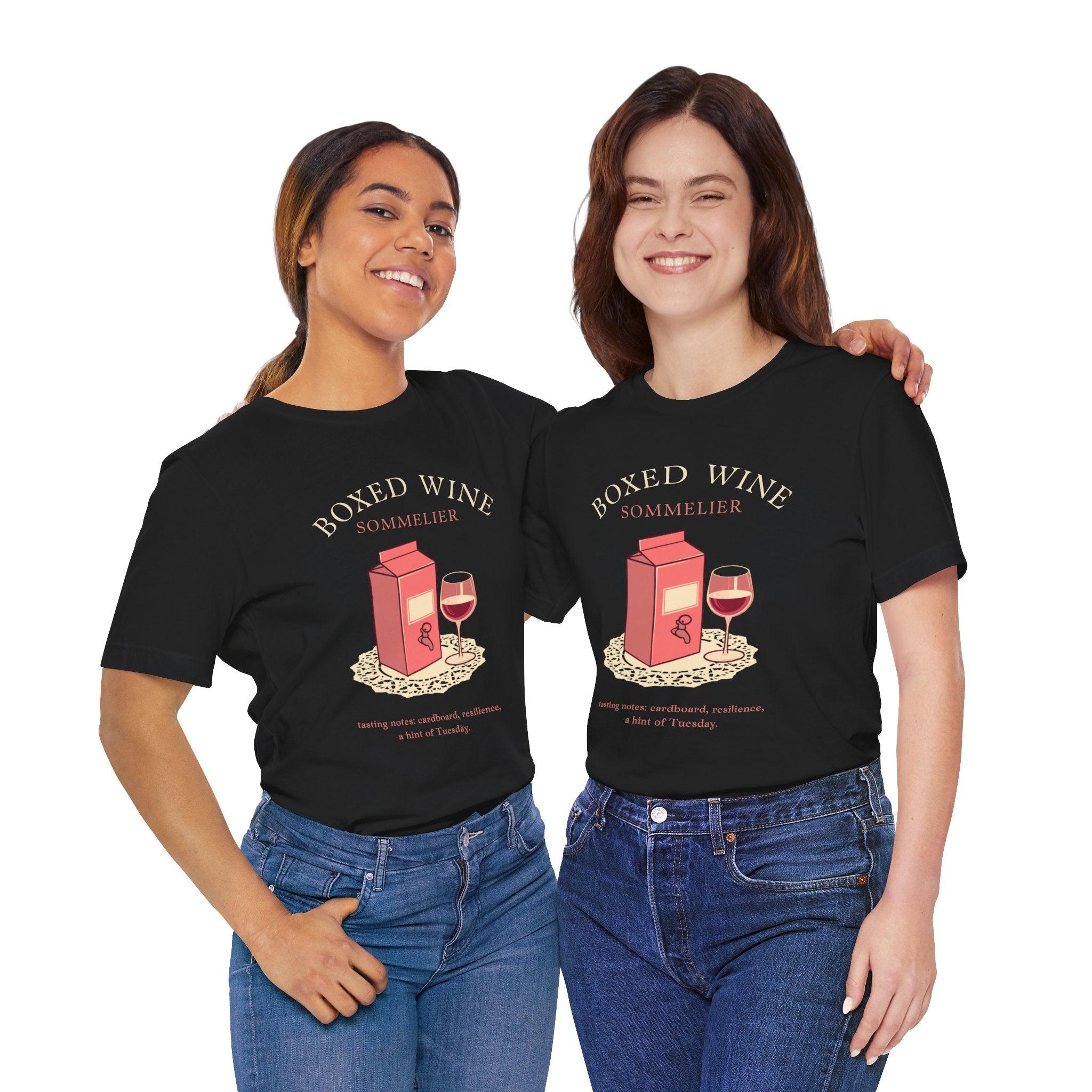 Boxed Wine Sommelier tee — product photo 17