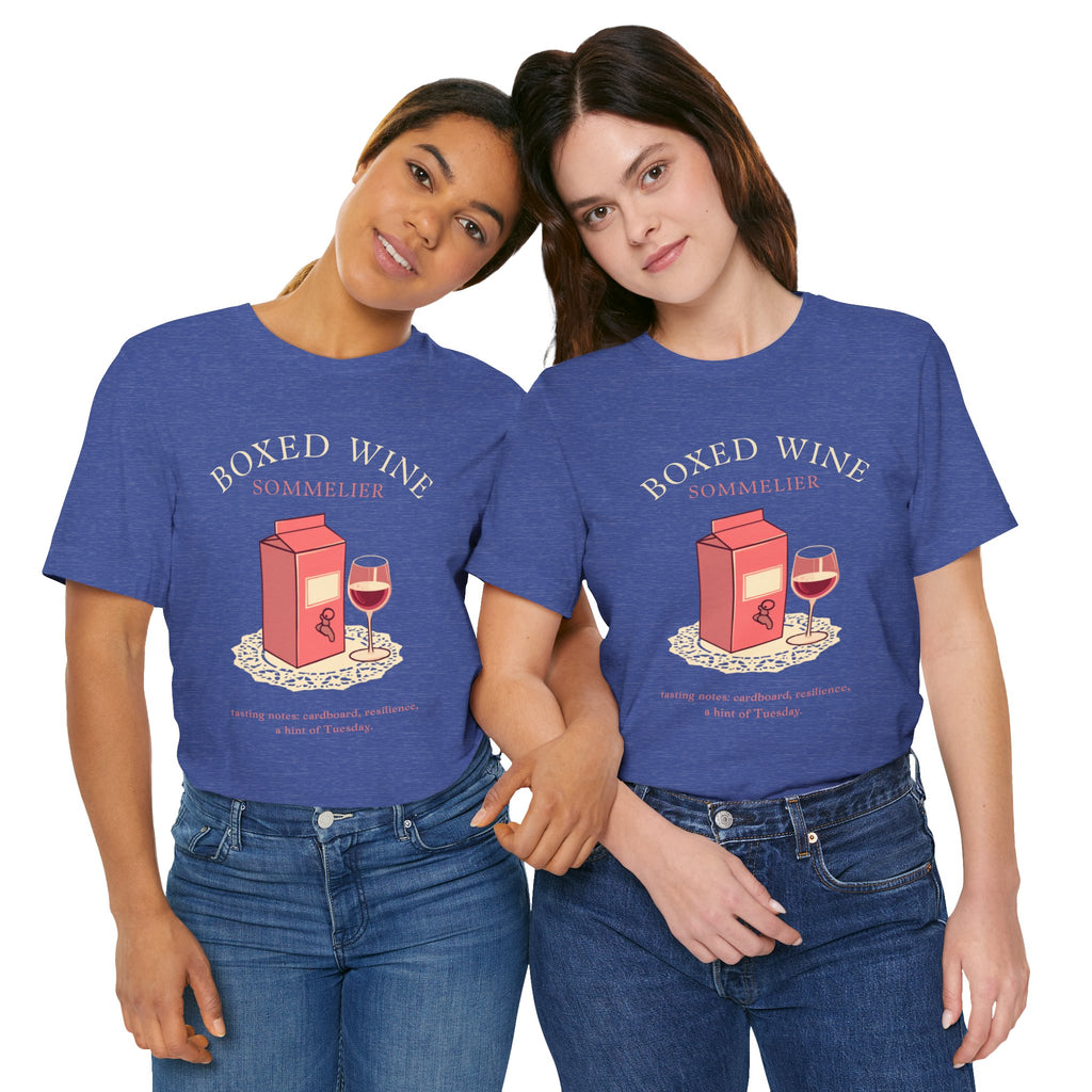 Boxed Wine Sommelier tee — product photo 26